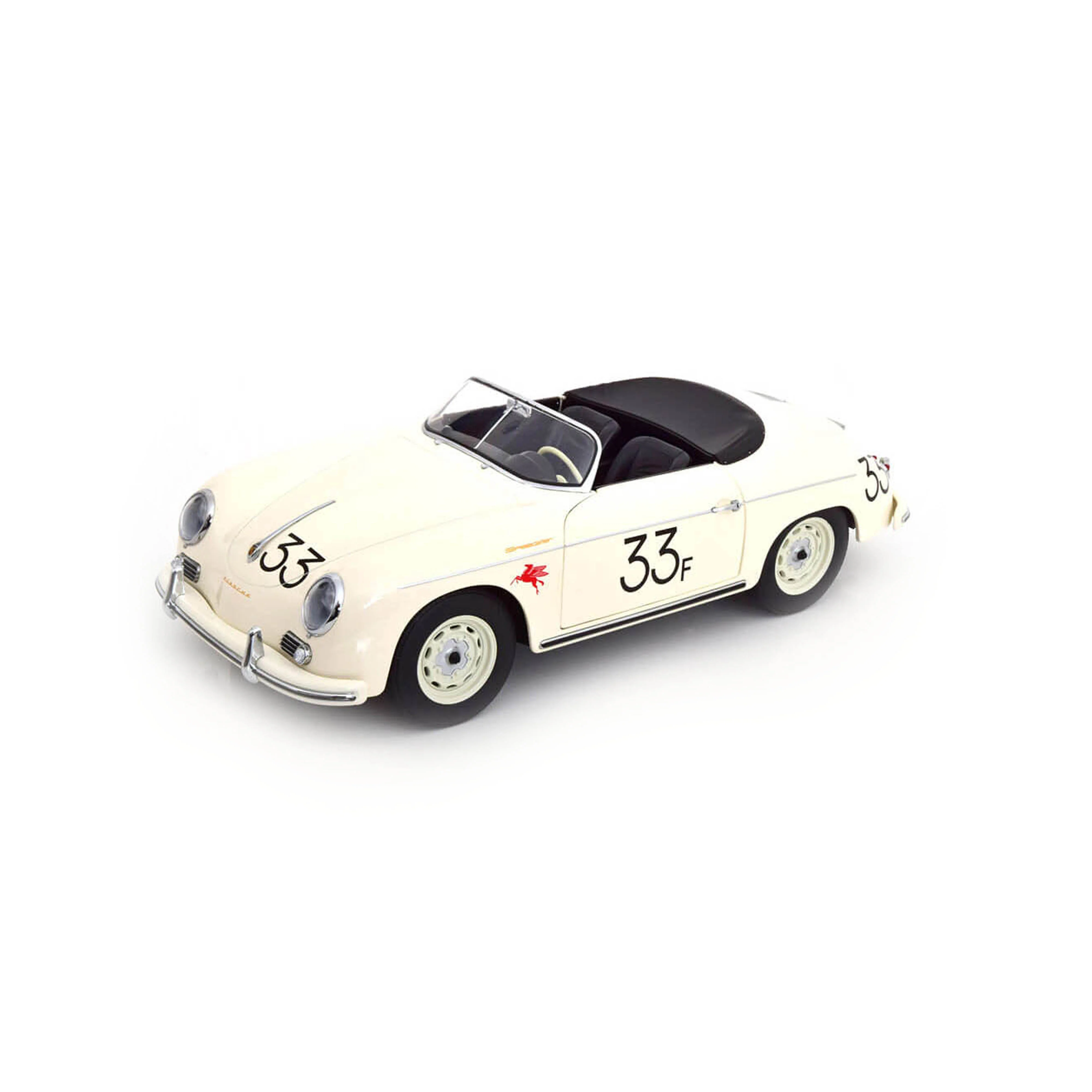 Porsche 356 A Speedster 1955 N°33 James Dean Blanc 1/12