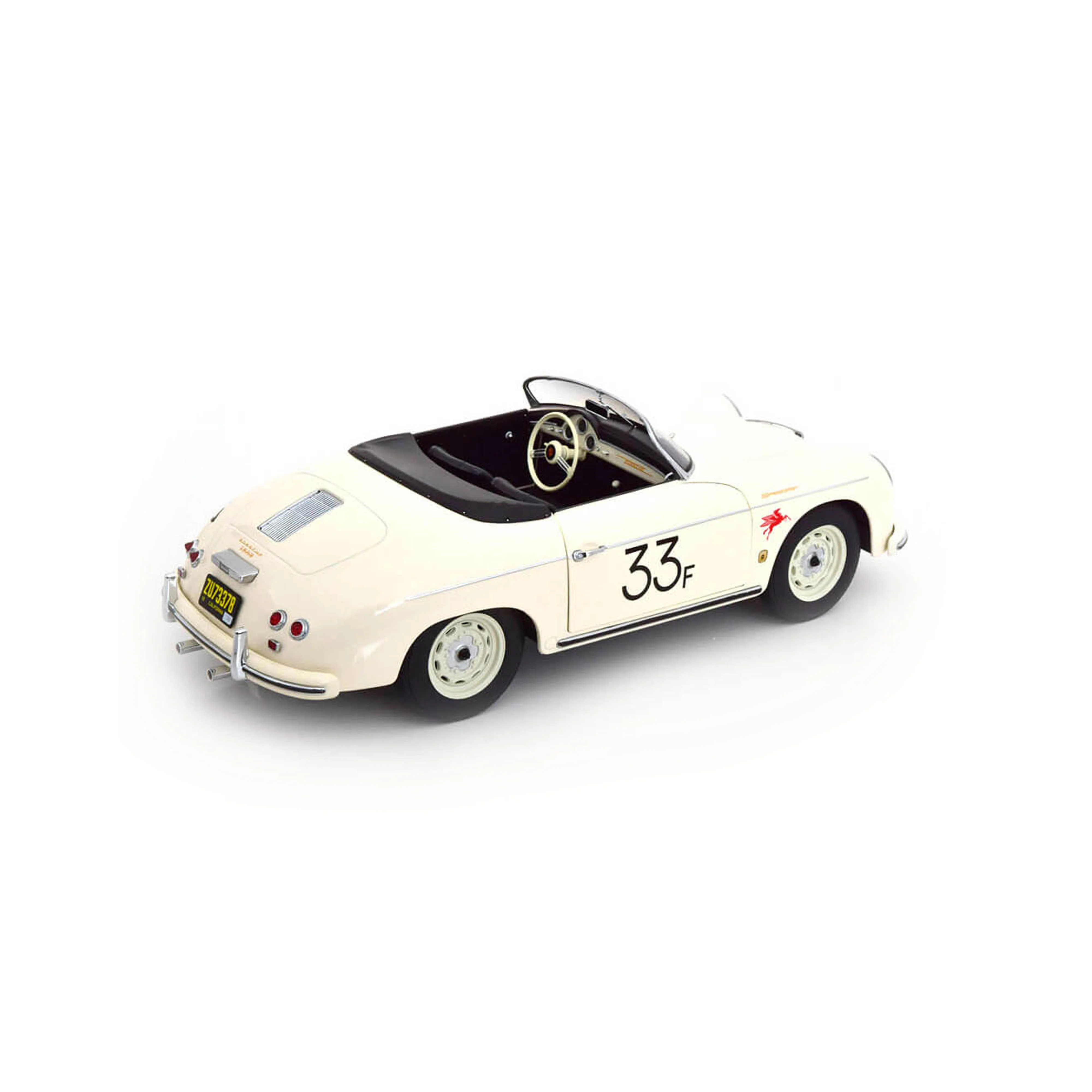 Porsche 356 A Speedster 1955 N°33 James Dean Blanc 1/12 - Image 2