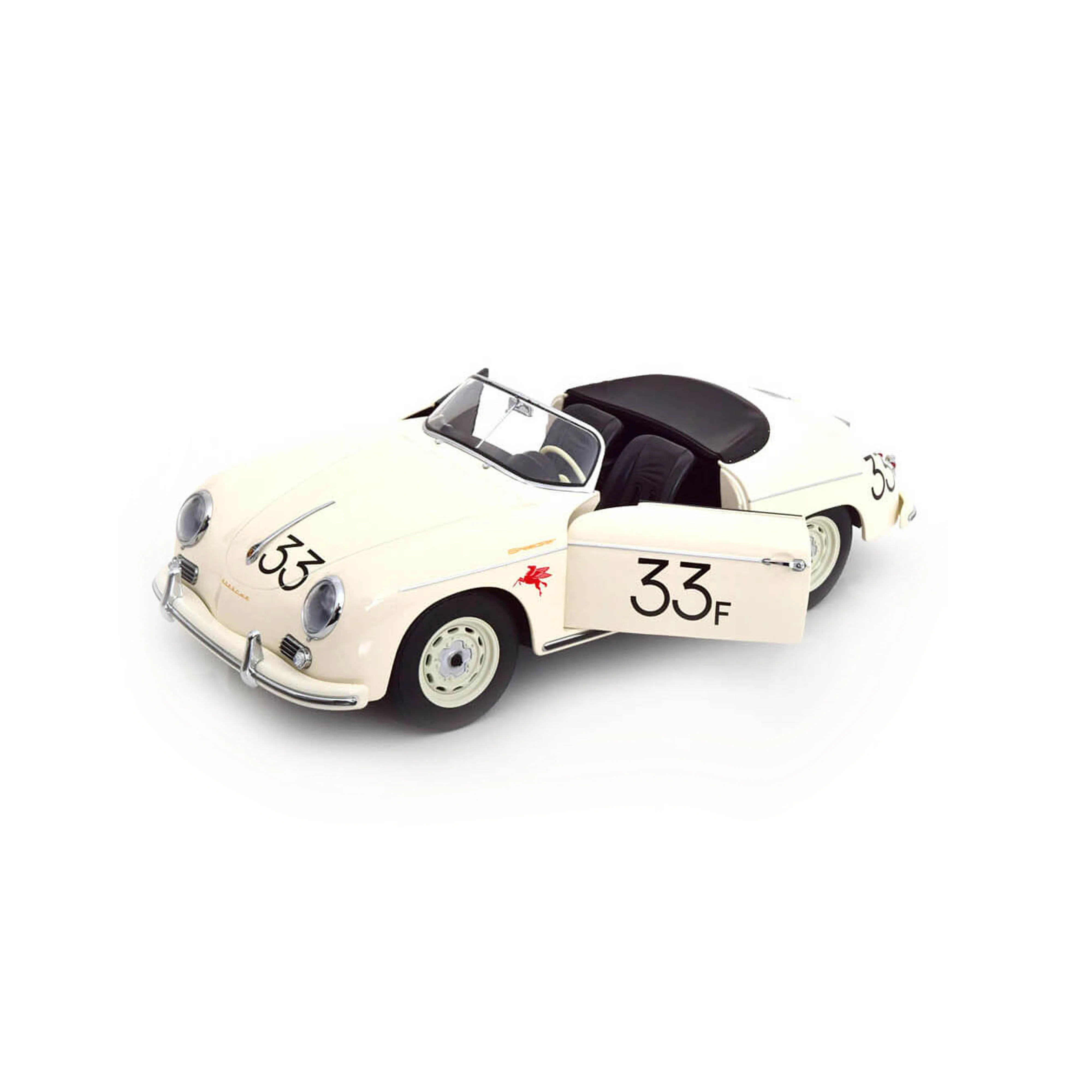 Porsche 356 A Speedster 1955 N°33 James Dean Blanc 1/12 - Image 3