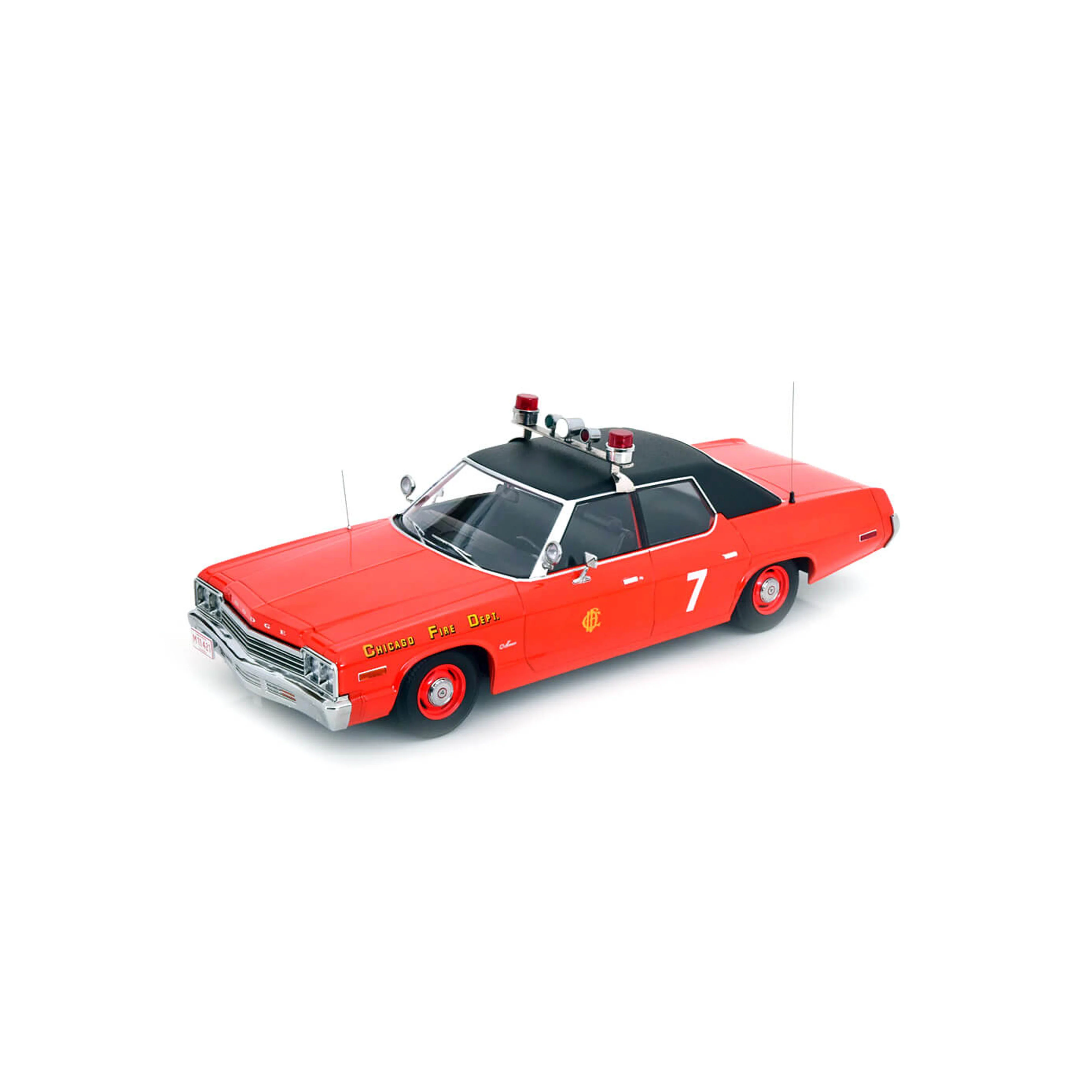 Dodge Monaco 1974 Chicago Fire Dpt Rouge/Noir 1/18