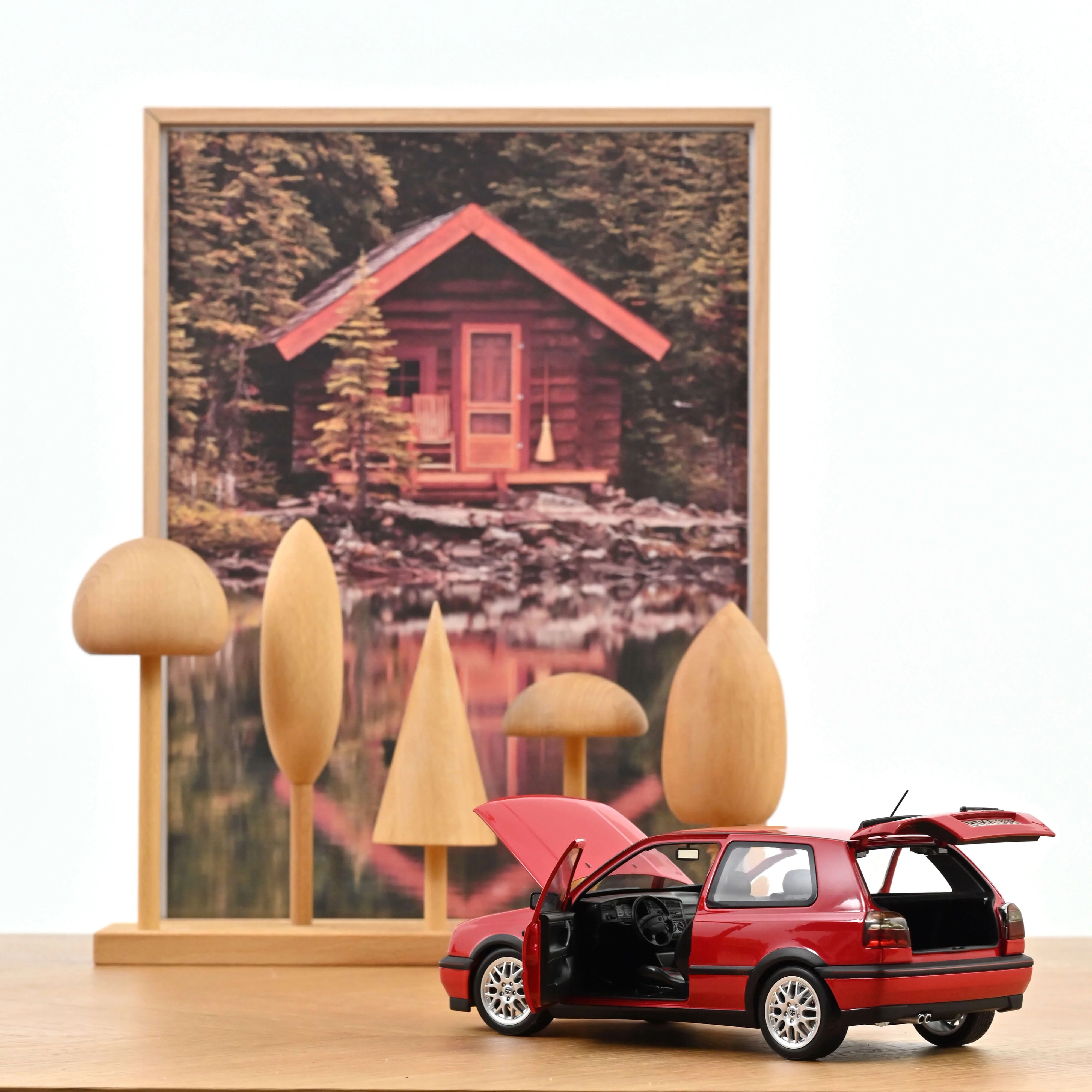 VW Golf GTI 1996 Rouge Flash 1/18 - Image 2