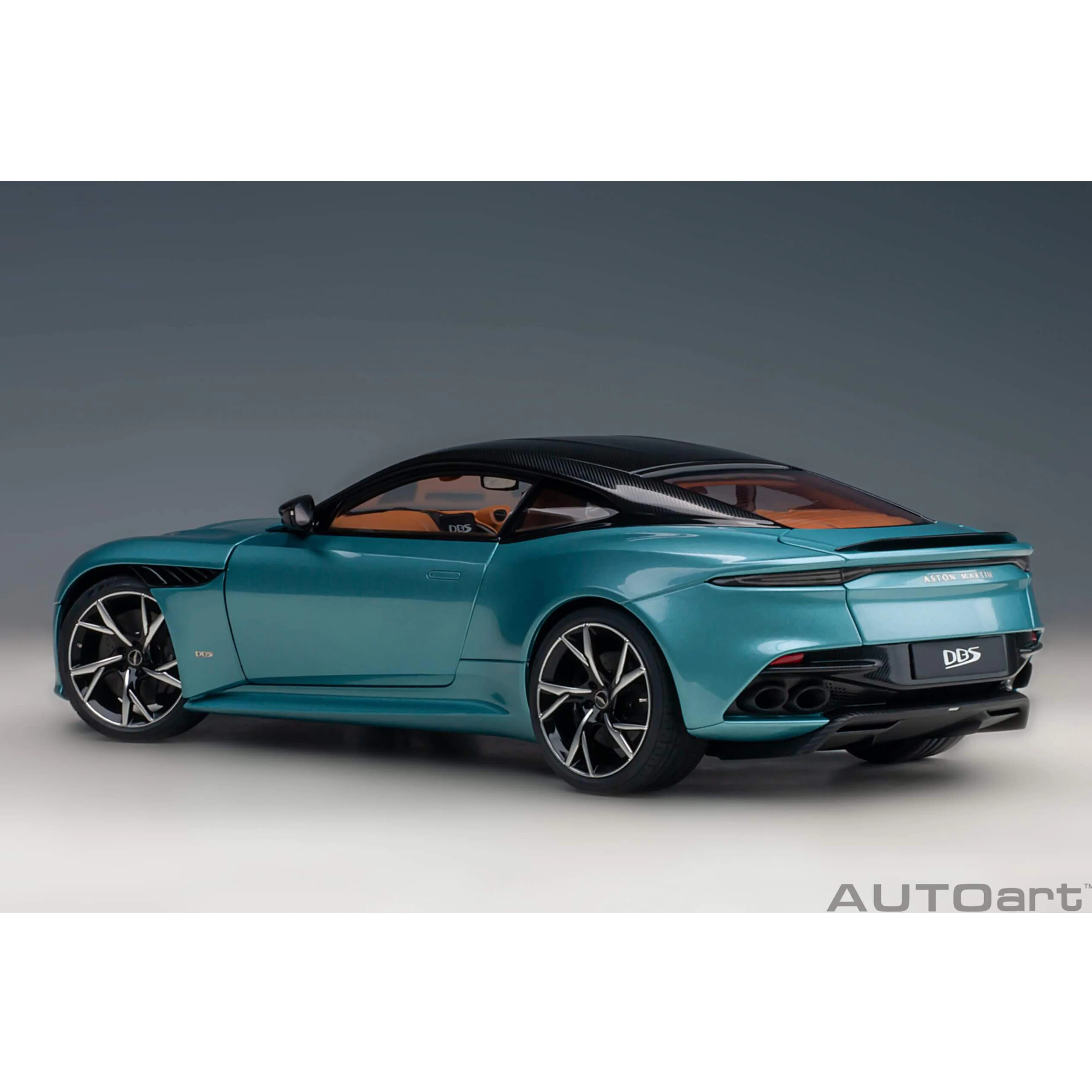 Aston Martin DBS Superleggera 2019 Bleu perle des Caraïbes 1/18 - Image 2