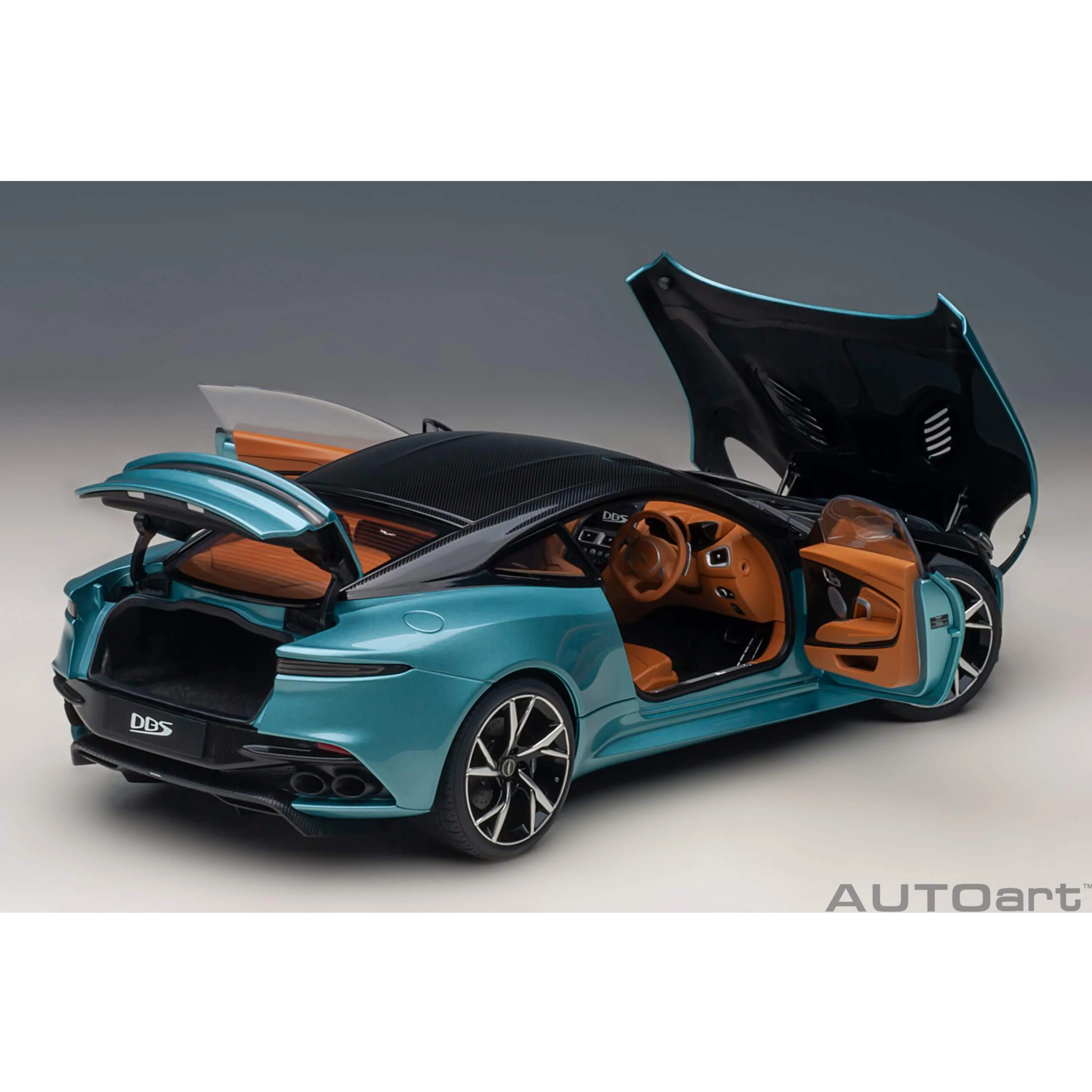Aston Martin DBS Superleggera 2019 Bleu perle des Caraïbes 1/18 - Image 8