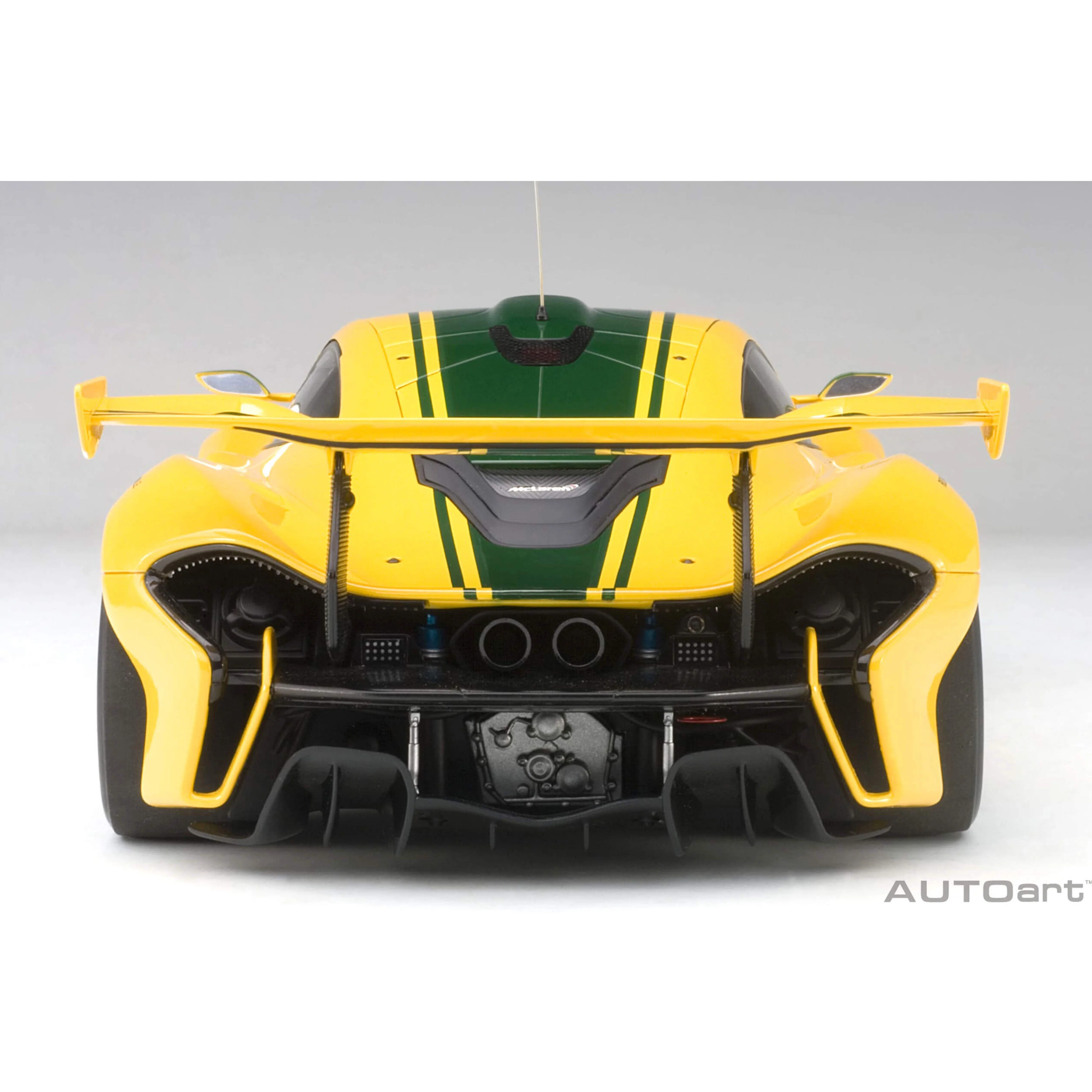 McLaren P1 GTR Jaune/Bandes Vertes N°51 1/18 - Image 4