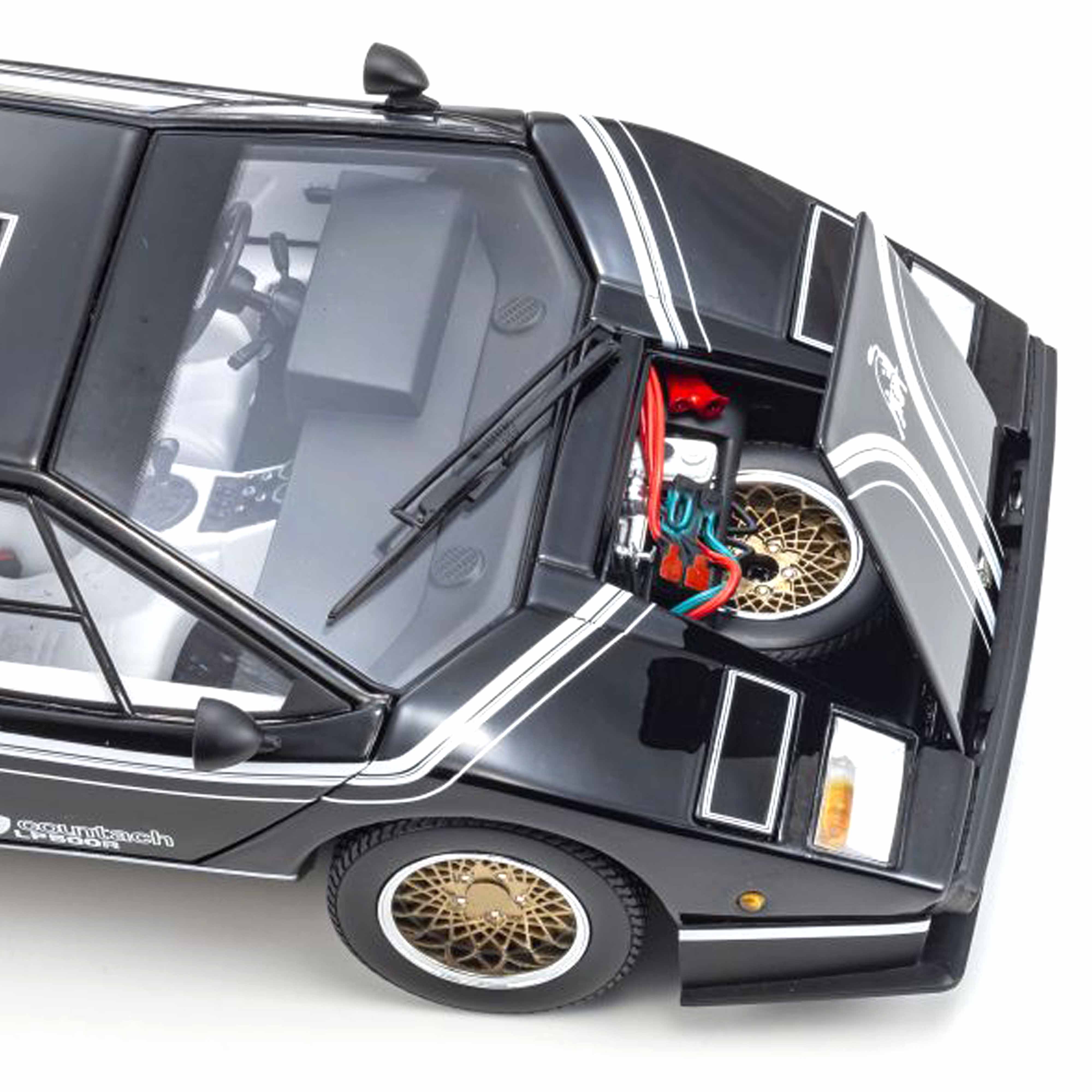 Lamborghini Countach LP5000 Noir/Blanc 1/18 - Image 5