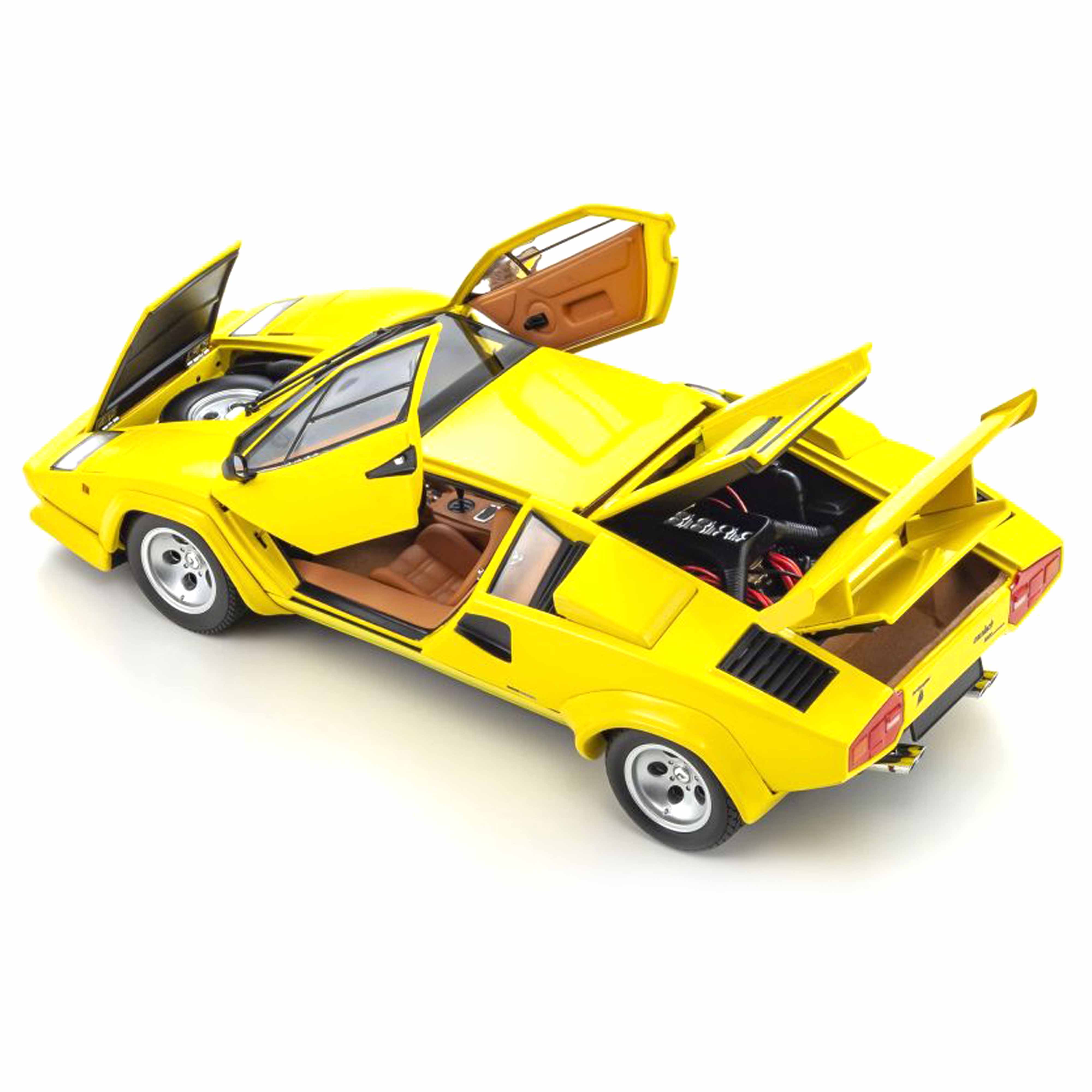 Lamborghini Countach LP5000 Quattrovalvole Jaune 1/18 - Image 3