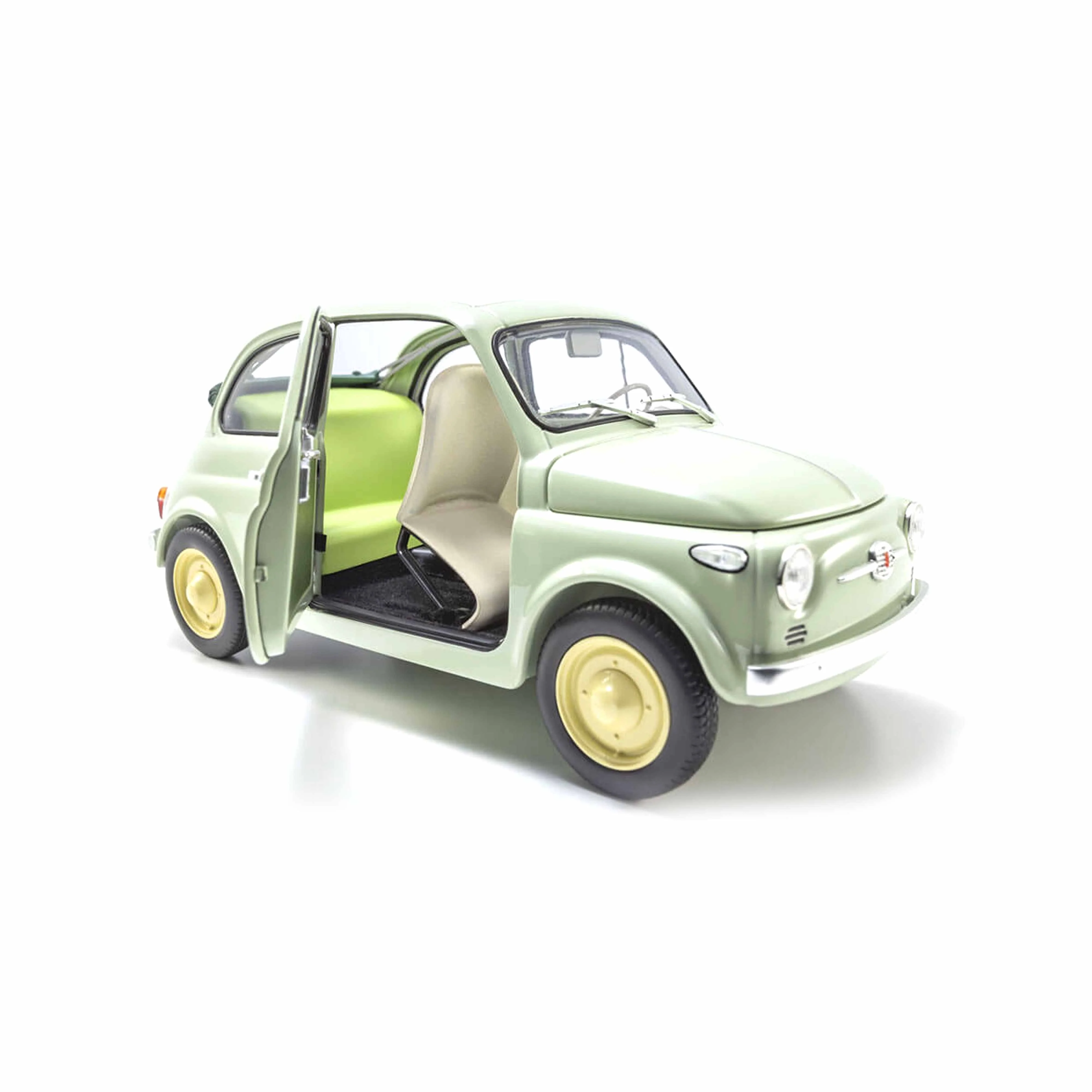 Fiat Nuova 500 Vert Clair 1/18 - Image 6