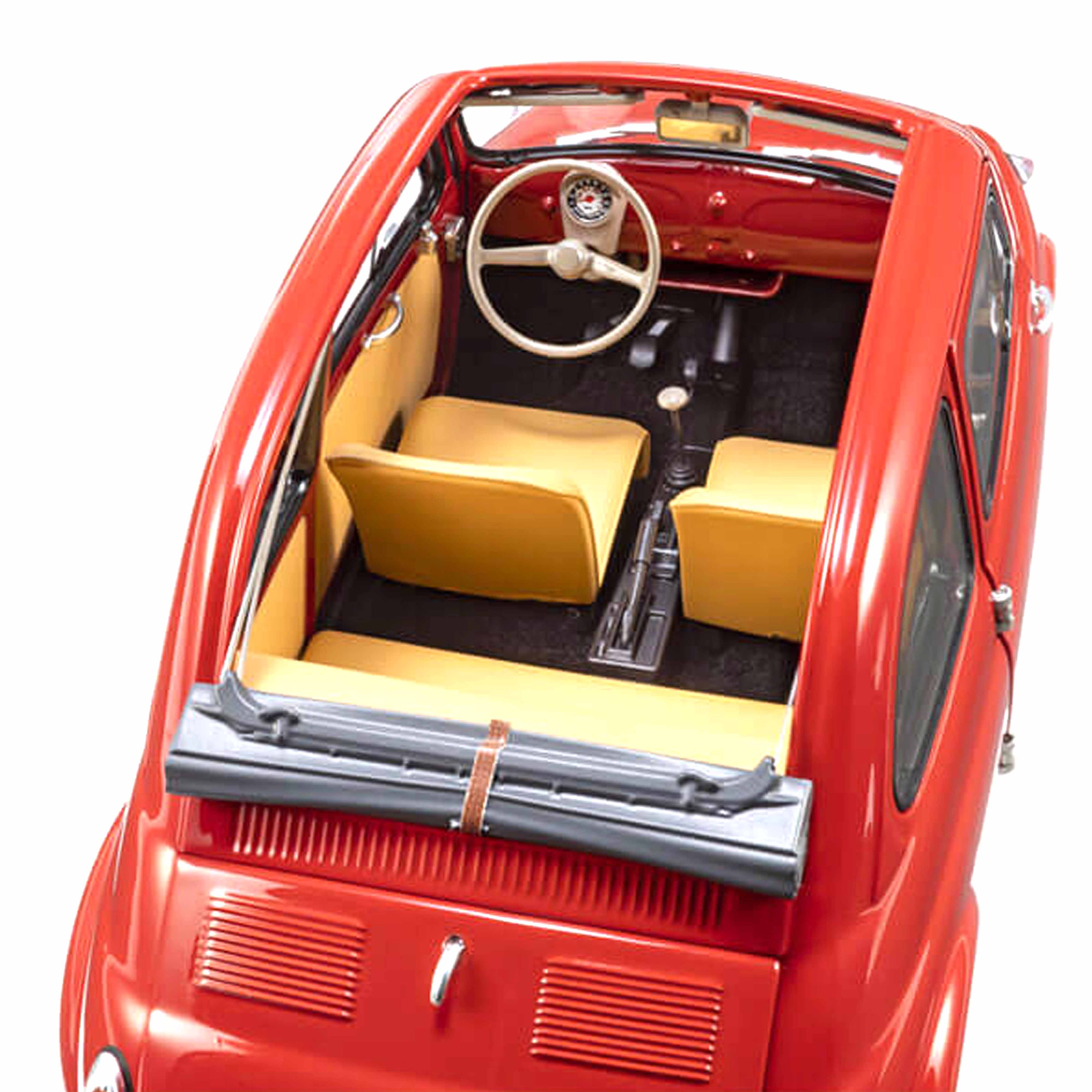 Fiat Nuova 500 Rouge Corail 1/18 - Image 5