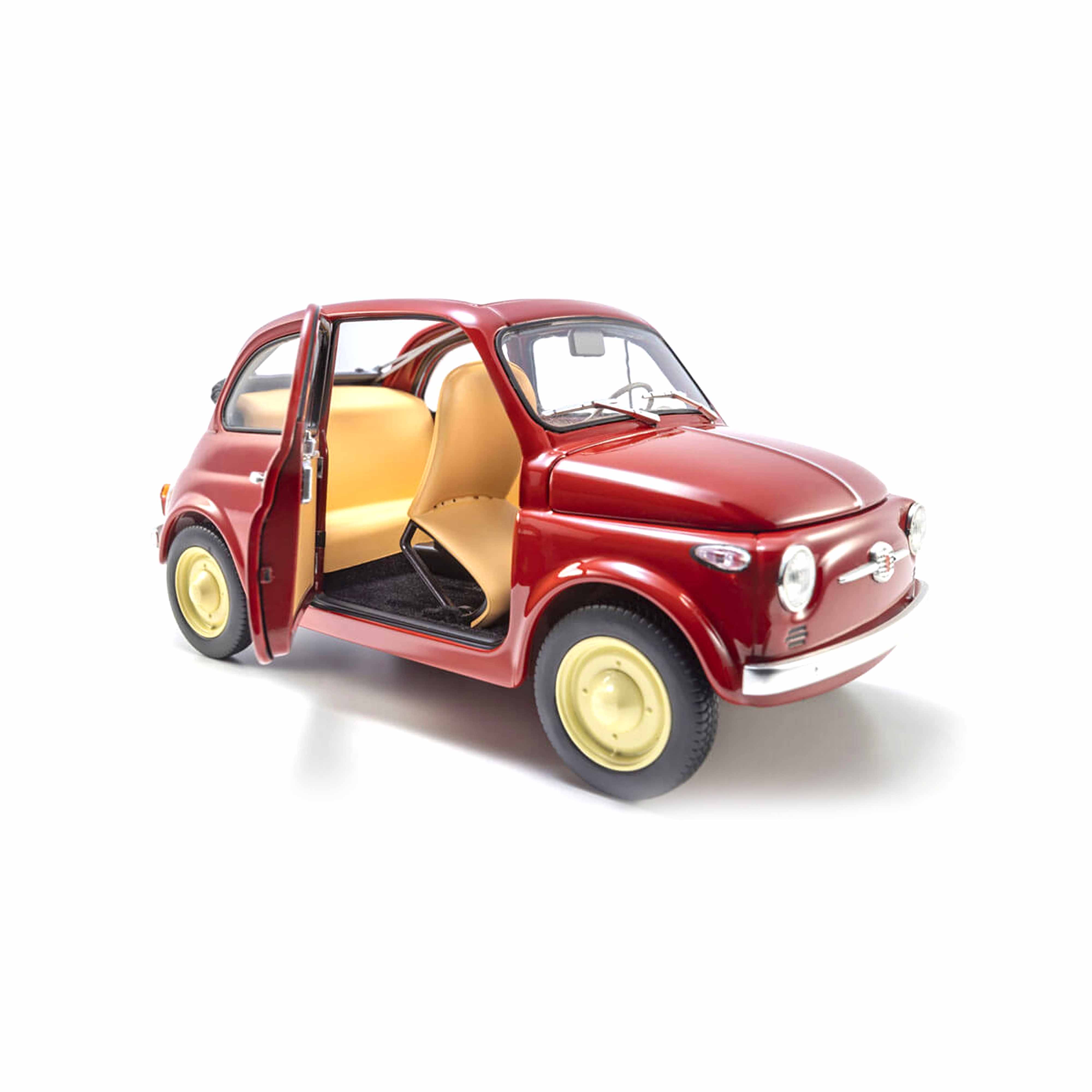 Fiat Nuova 500 Rouge Corail 1/18 - Image 6