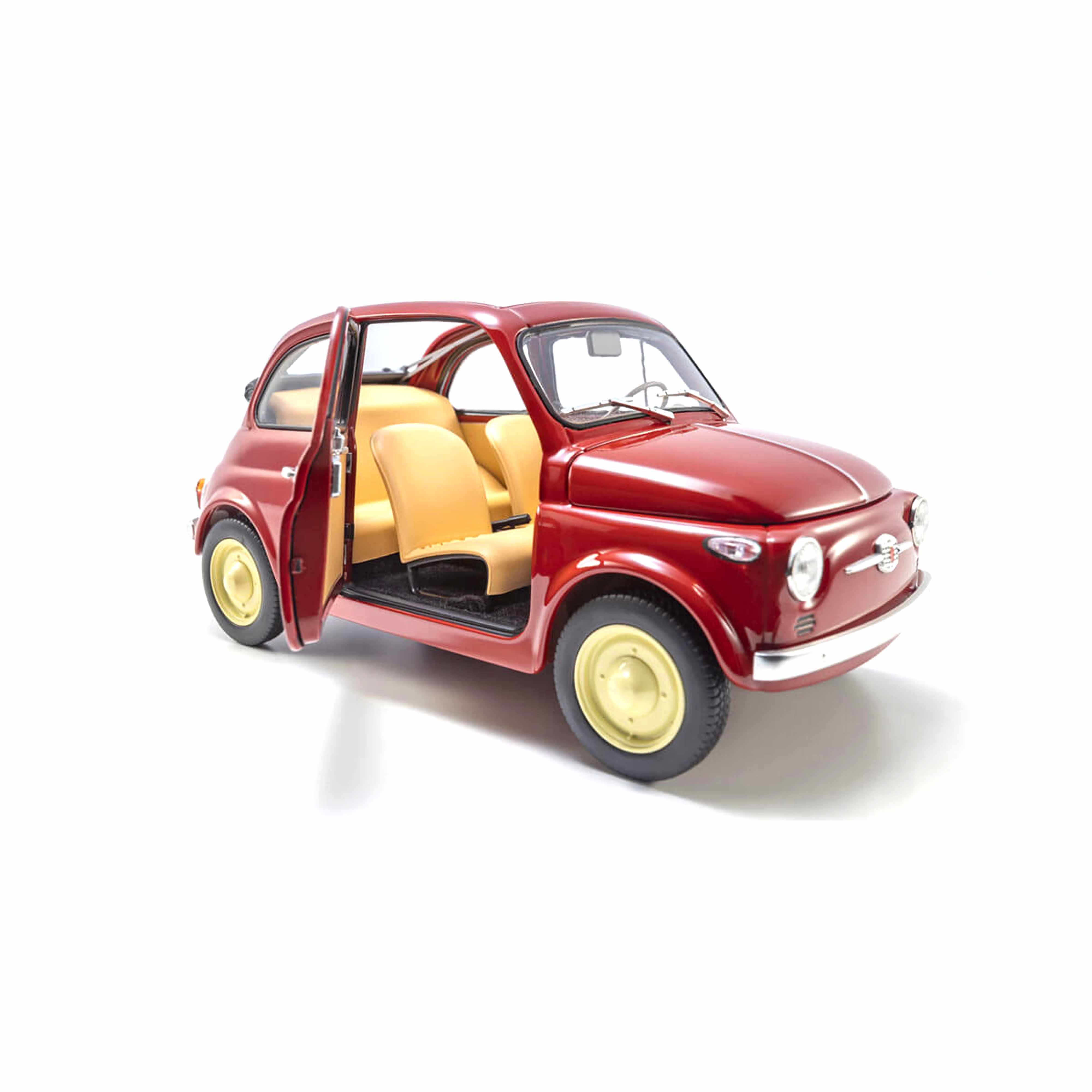 Fiat Nuova 500 Rouge Corail 1/18 - Image 7