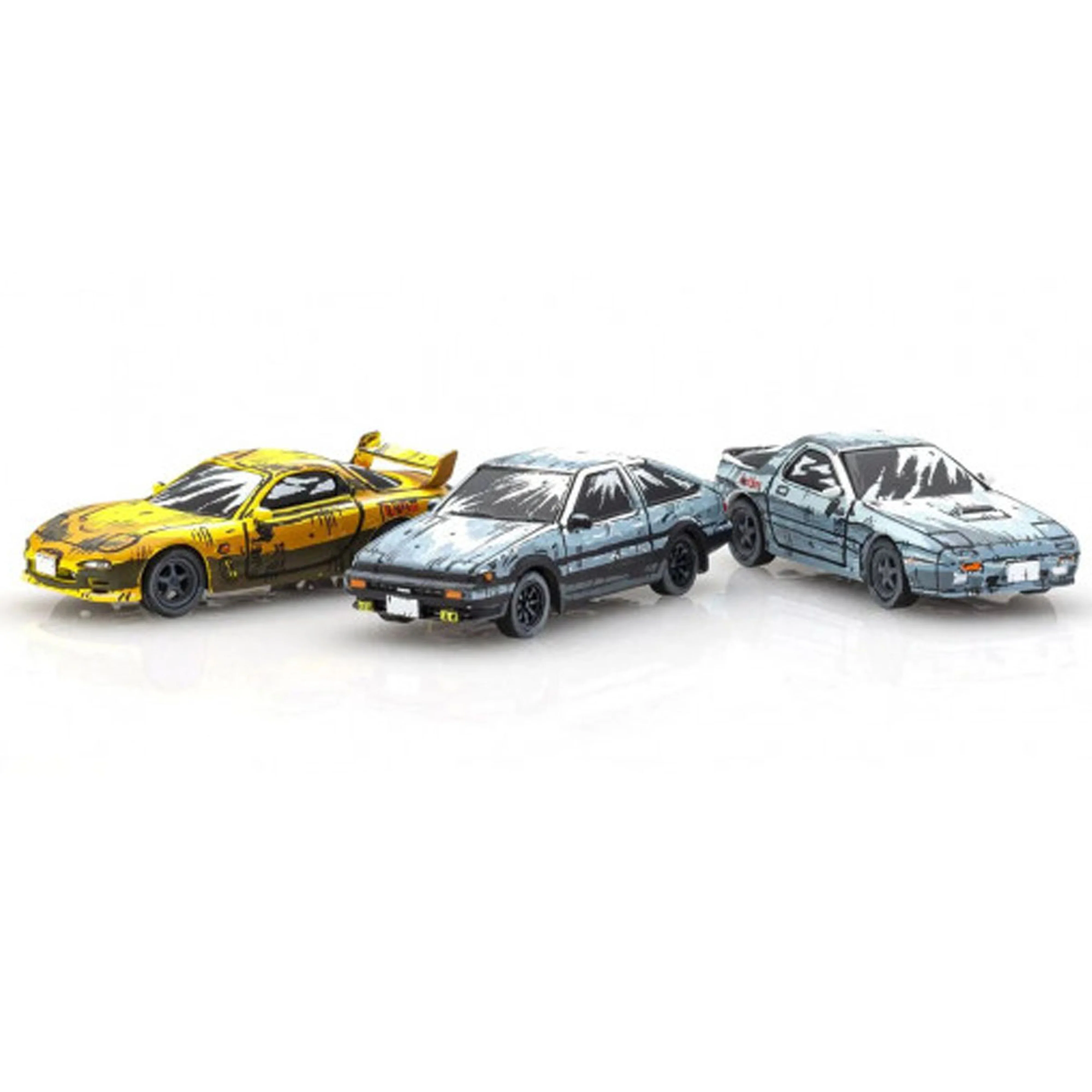 Initial D Comic Edition 3 voitures 1/64
