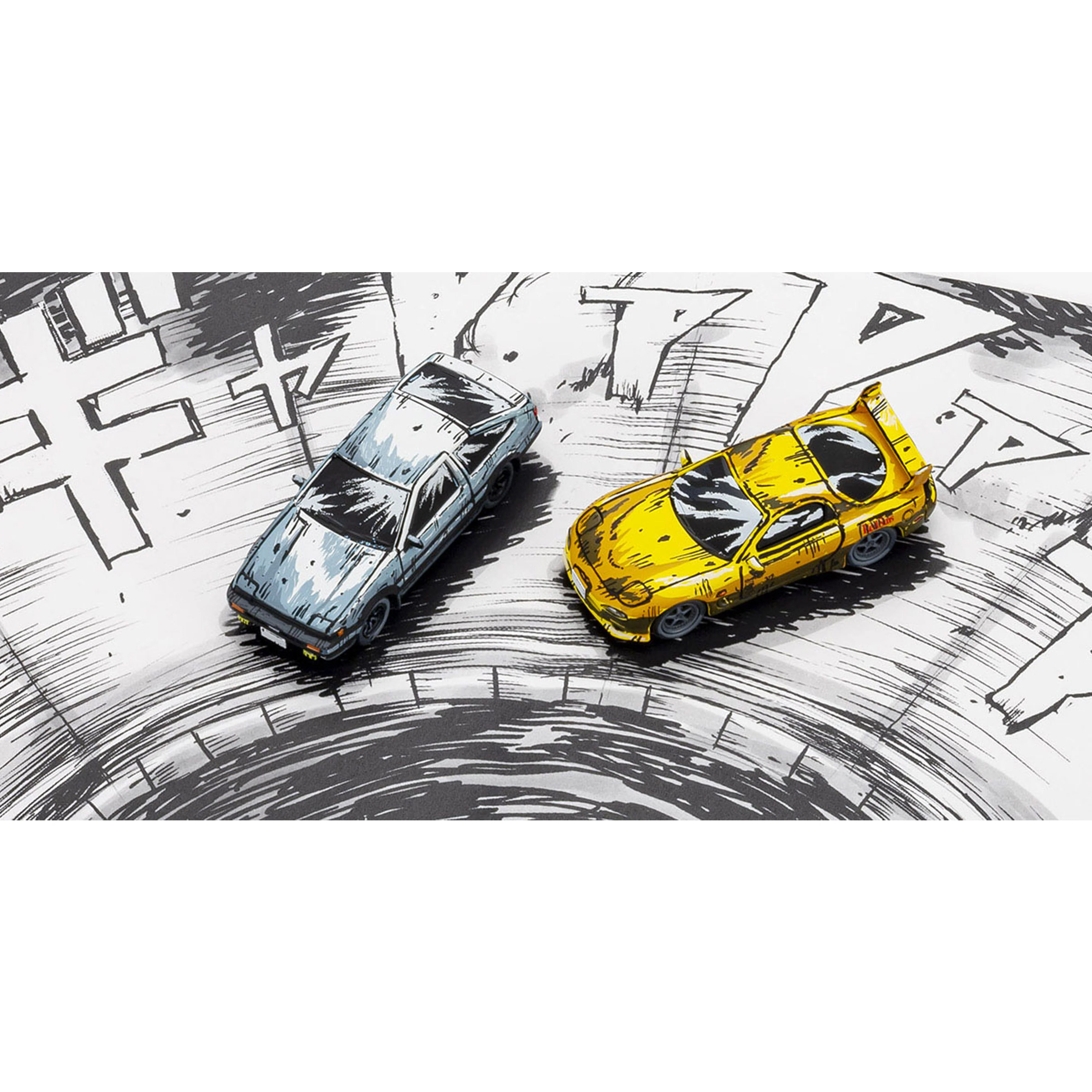 Initial D Comic Edition 3 voitures 1/64 - Image 17