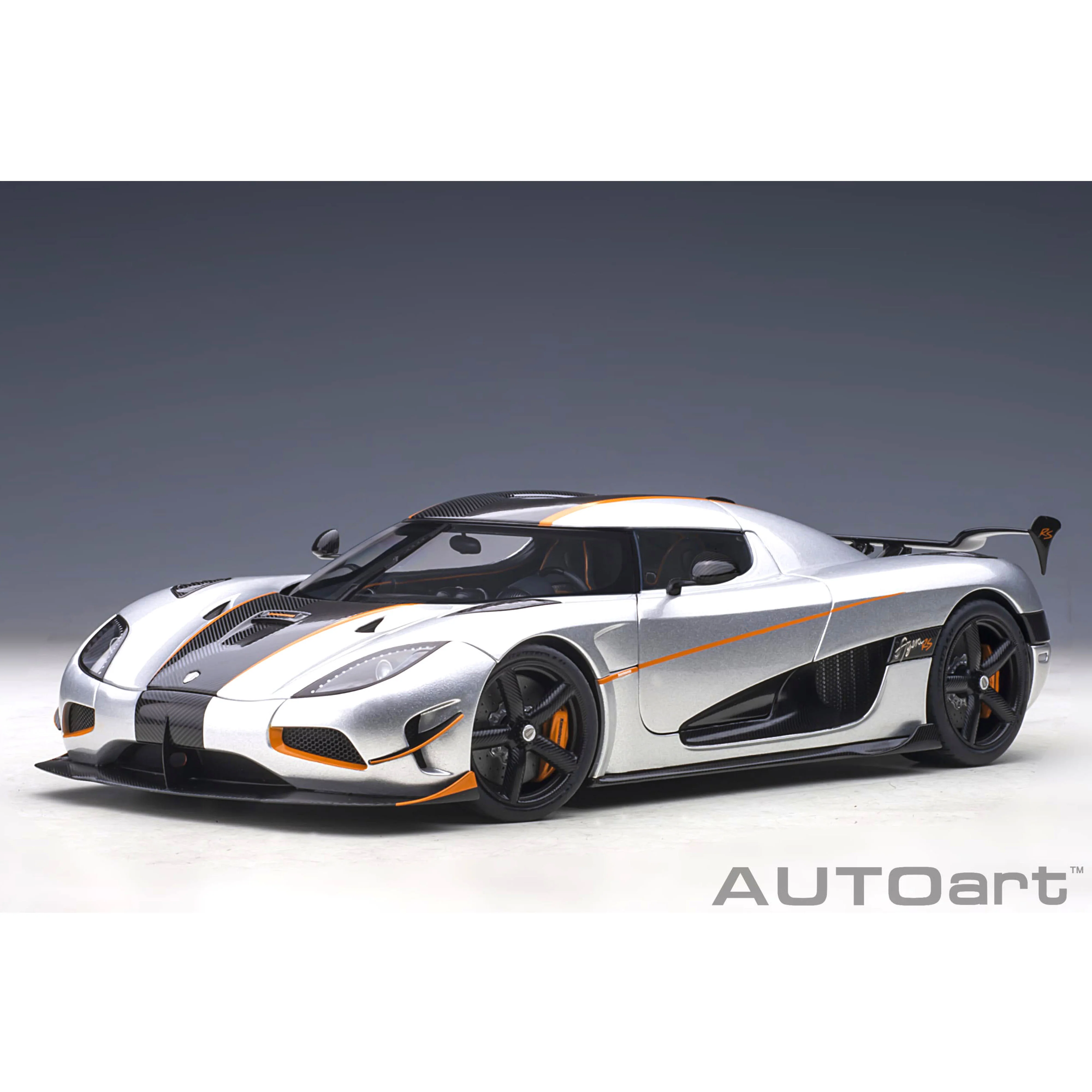 Koeinigsegg Agera RS Lune Argentée /Carbone 1/18 - Image 2