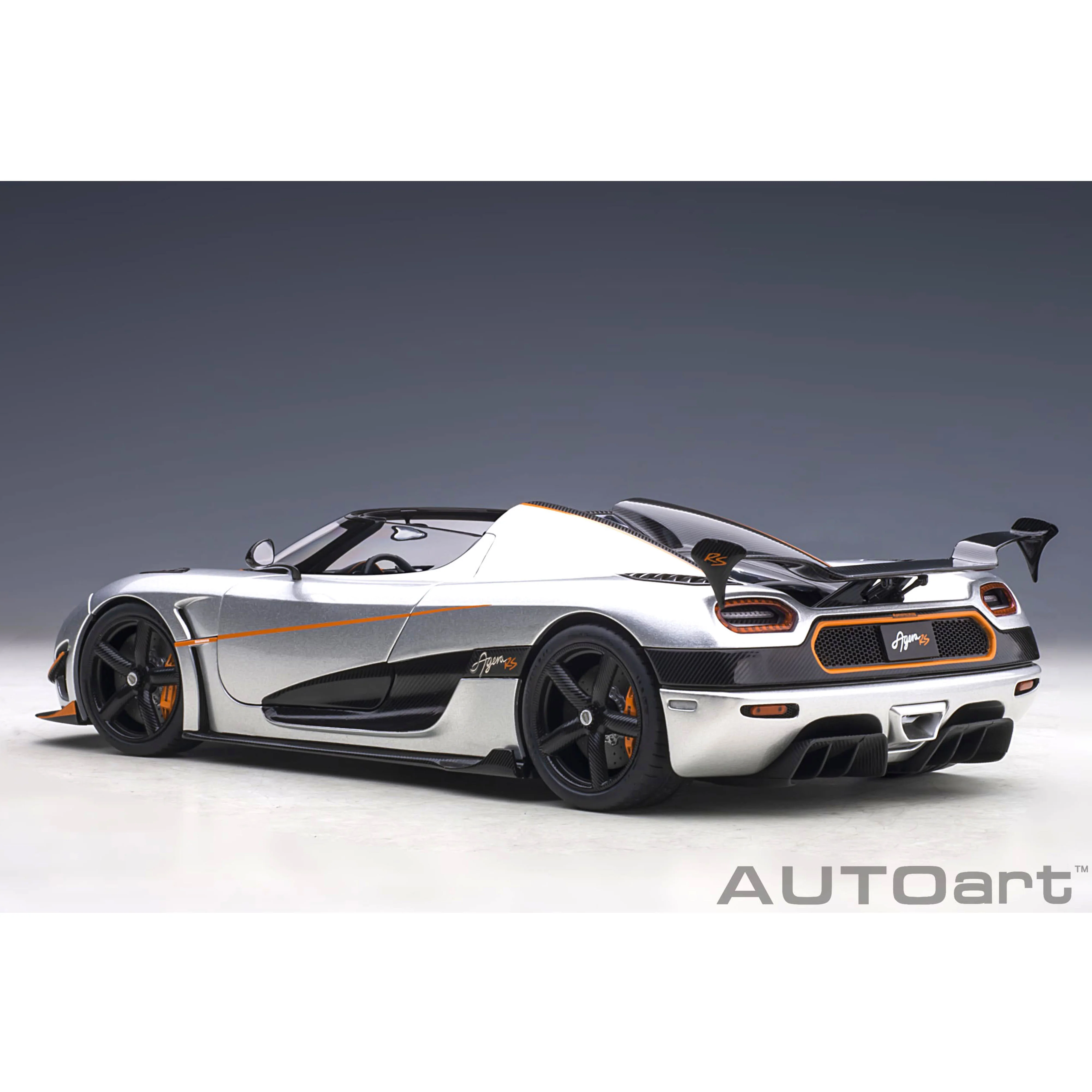 Koeinigsegg Agera RS Lune Argentée /Carbone 1/18 - Image 3