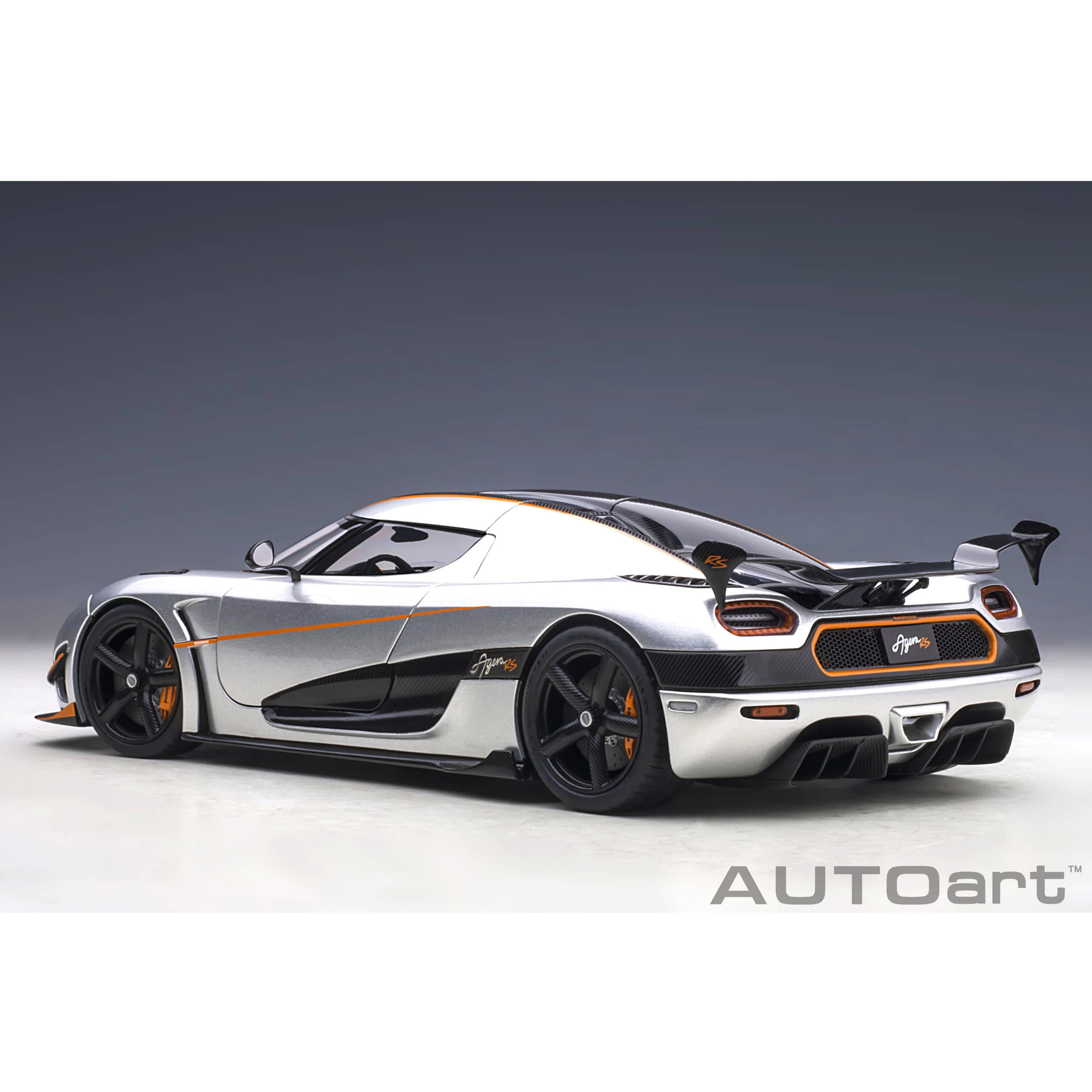 Koeinigsegg Agera RS Lune Argentée /Carbone 1/18 - Image 4