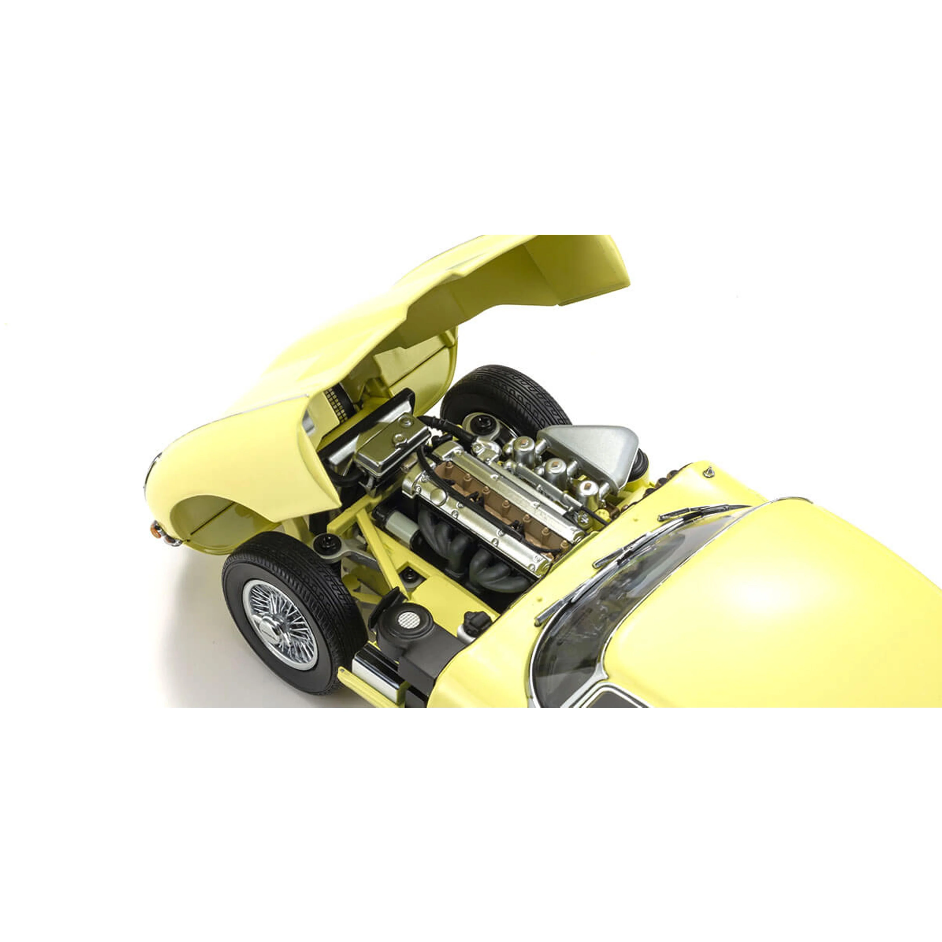 Jaguar E-Type Jaune Clair 1/18 - Image 5