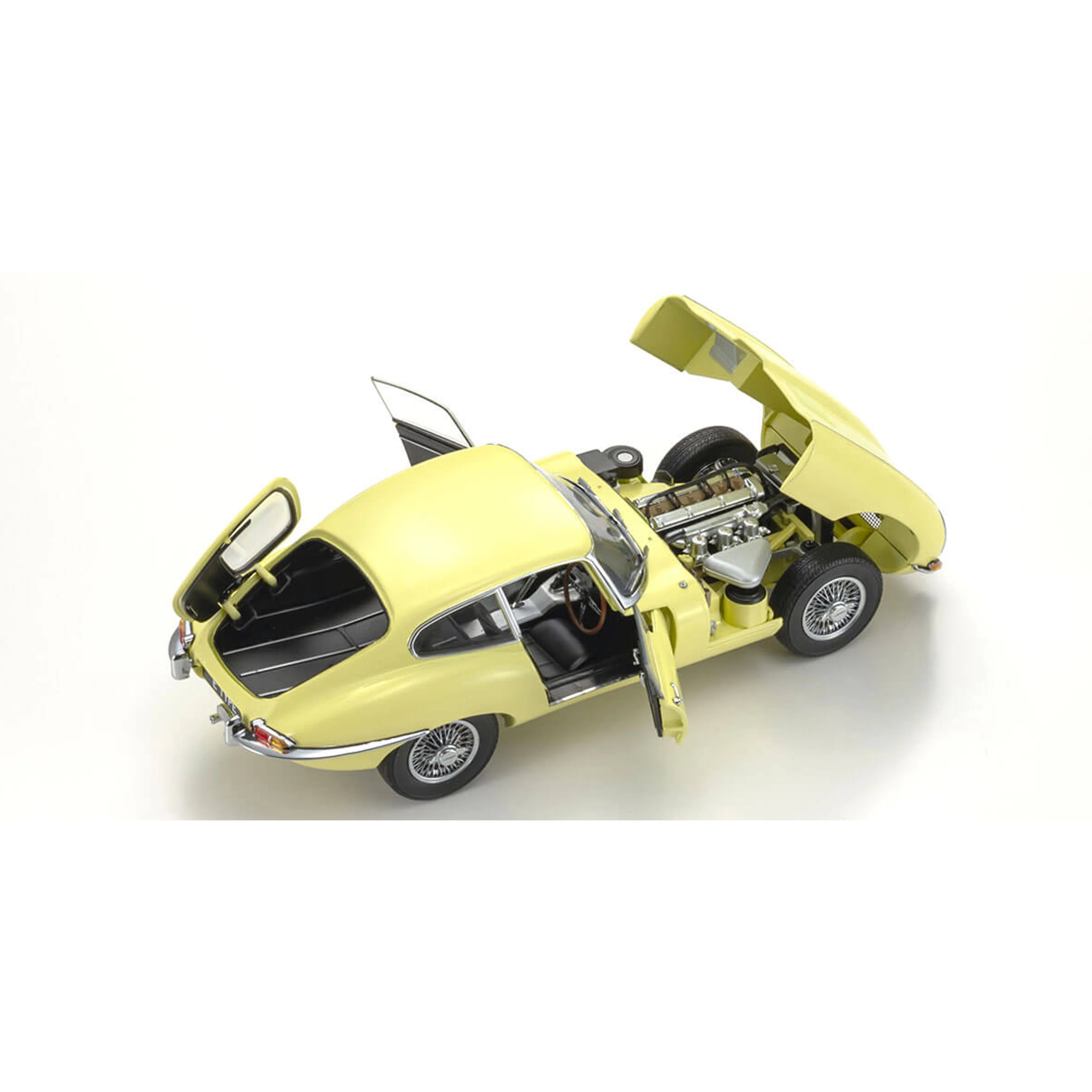 Jaguar E-Type Jaune Clair 1/18 - Image 6