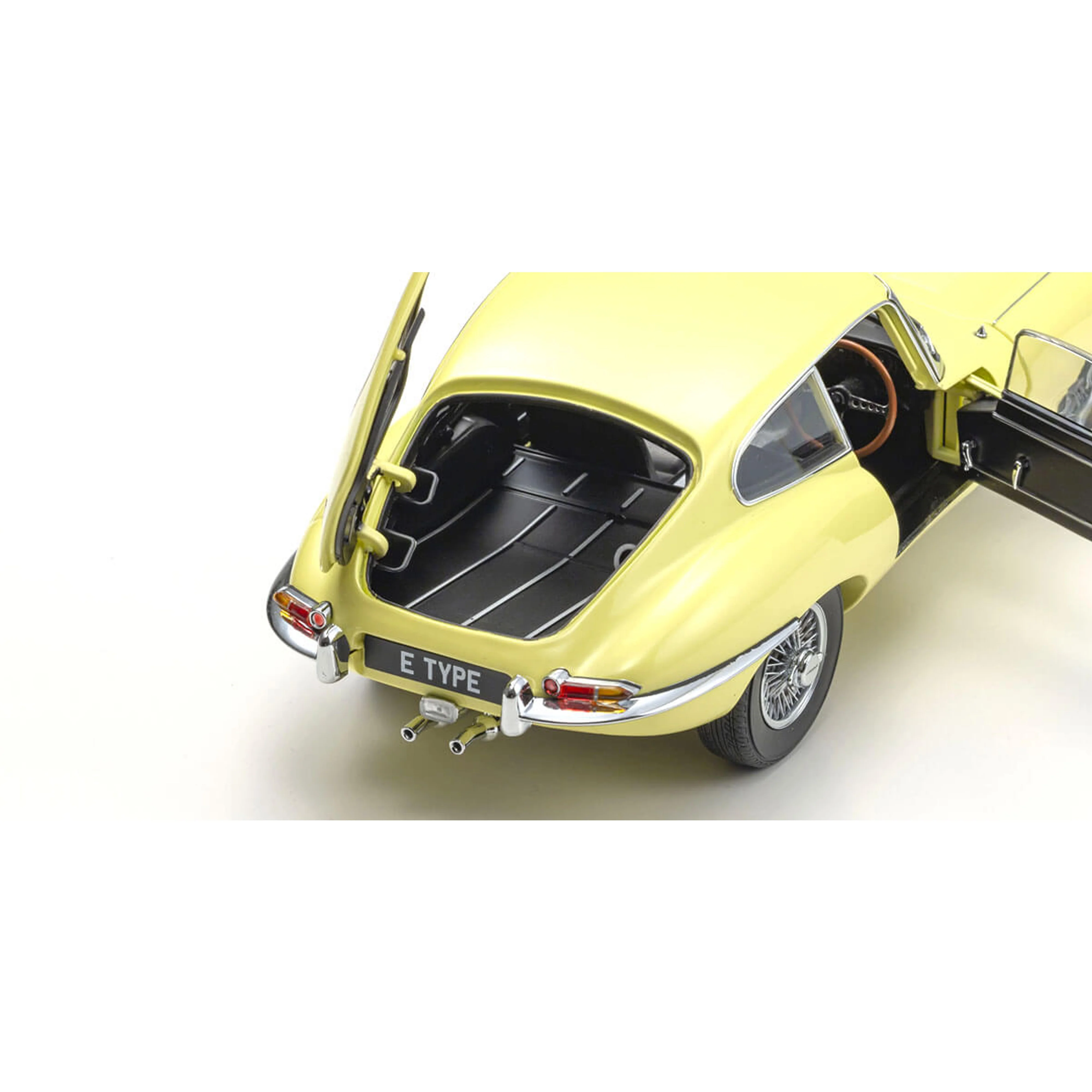 Jaguar E-Type Jaune Clair 1/18 - Image 7