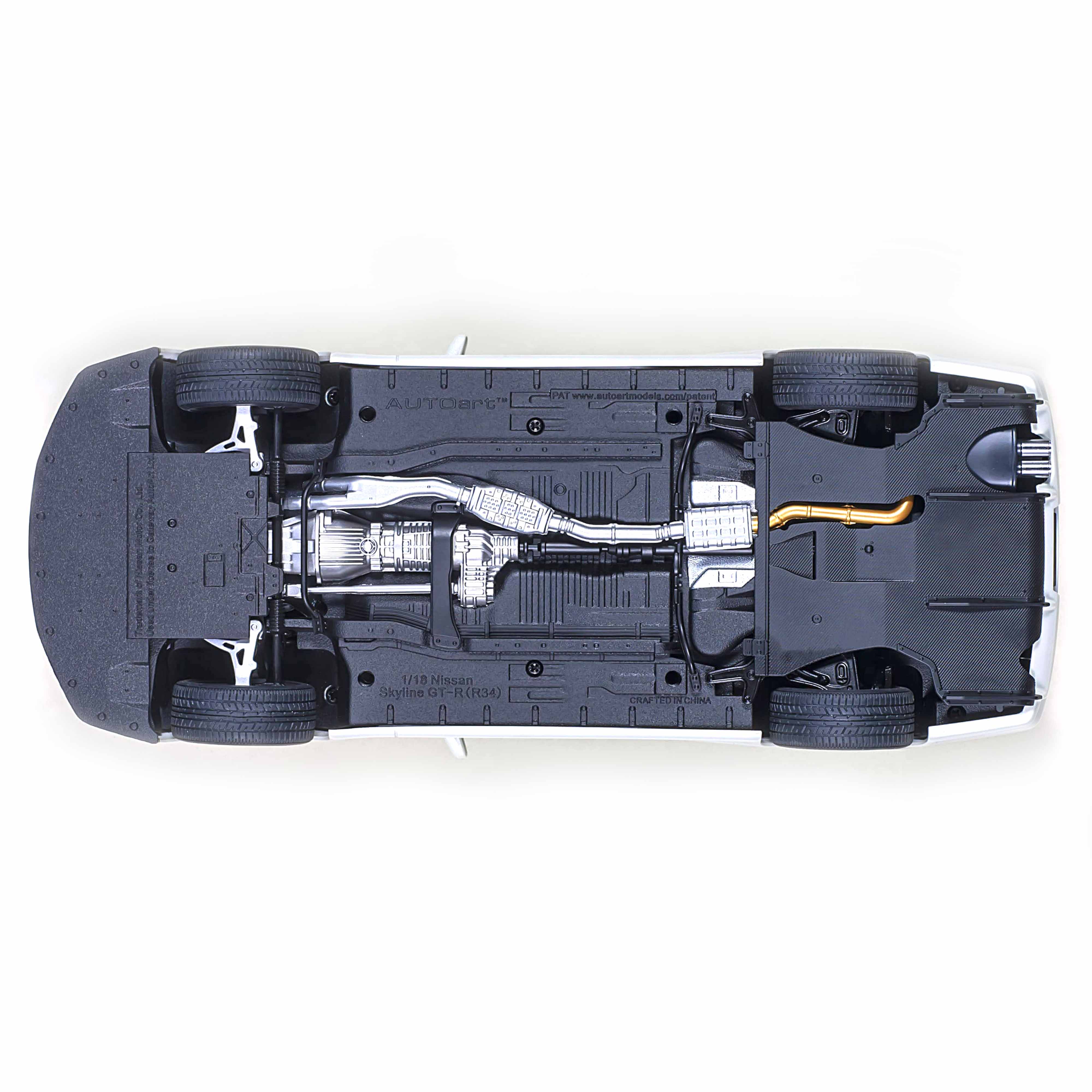 Nissan Skyline GT-R (R34) V-Spec II Blanc nacré1/18 - Image 4
