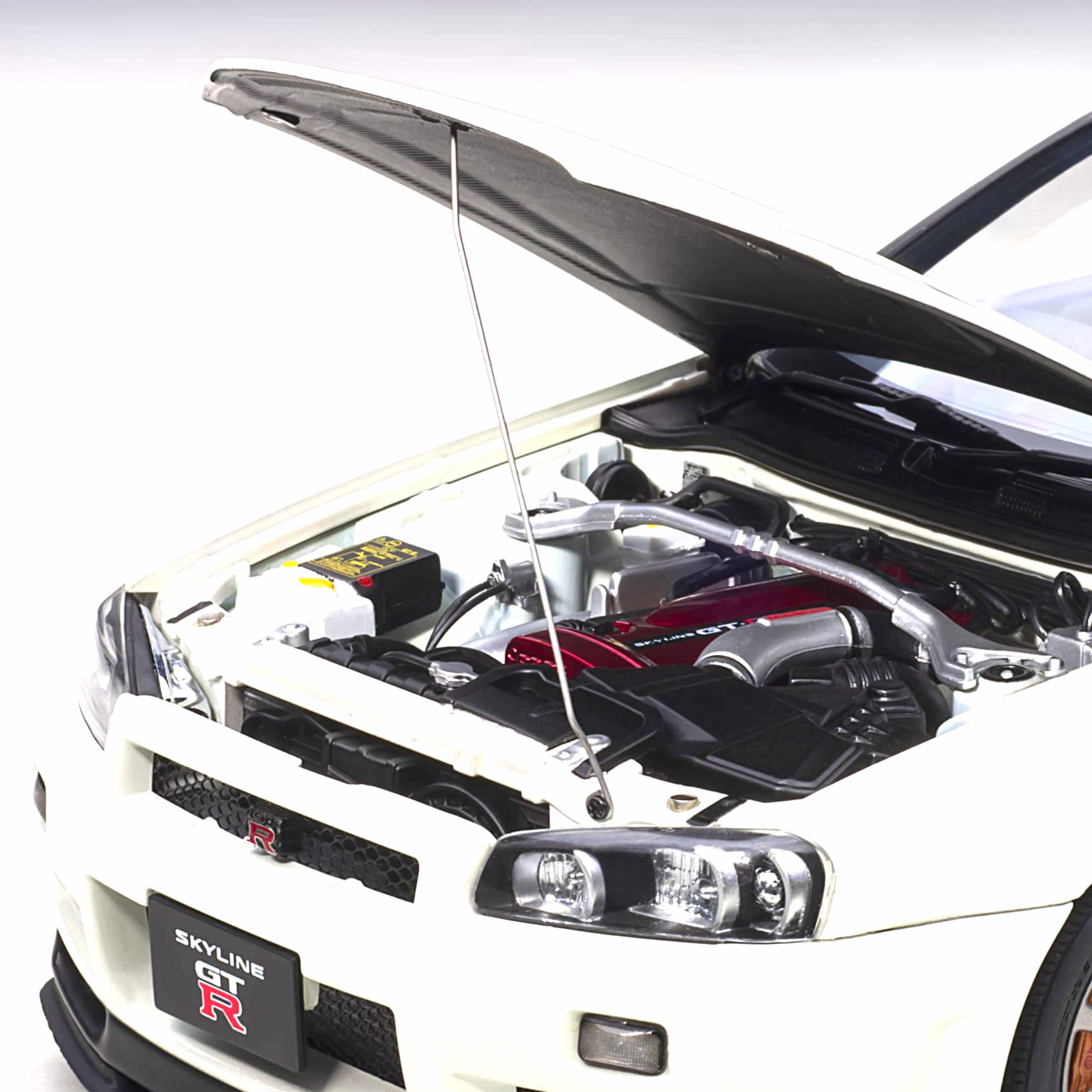 Nissan Skyline GT-R (R34) V-Spec II Blanc nacré1/18 - Image 6