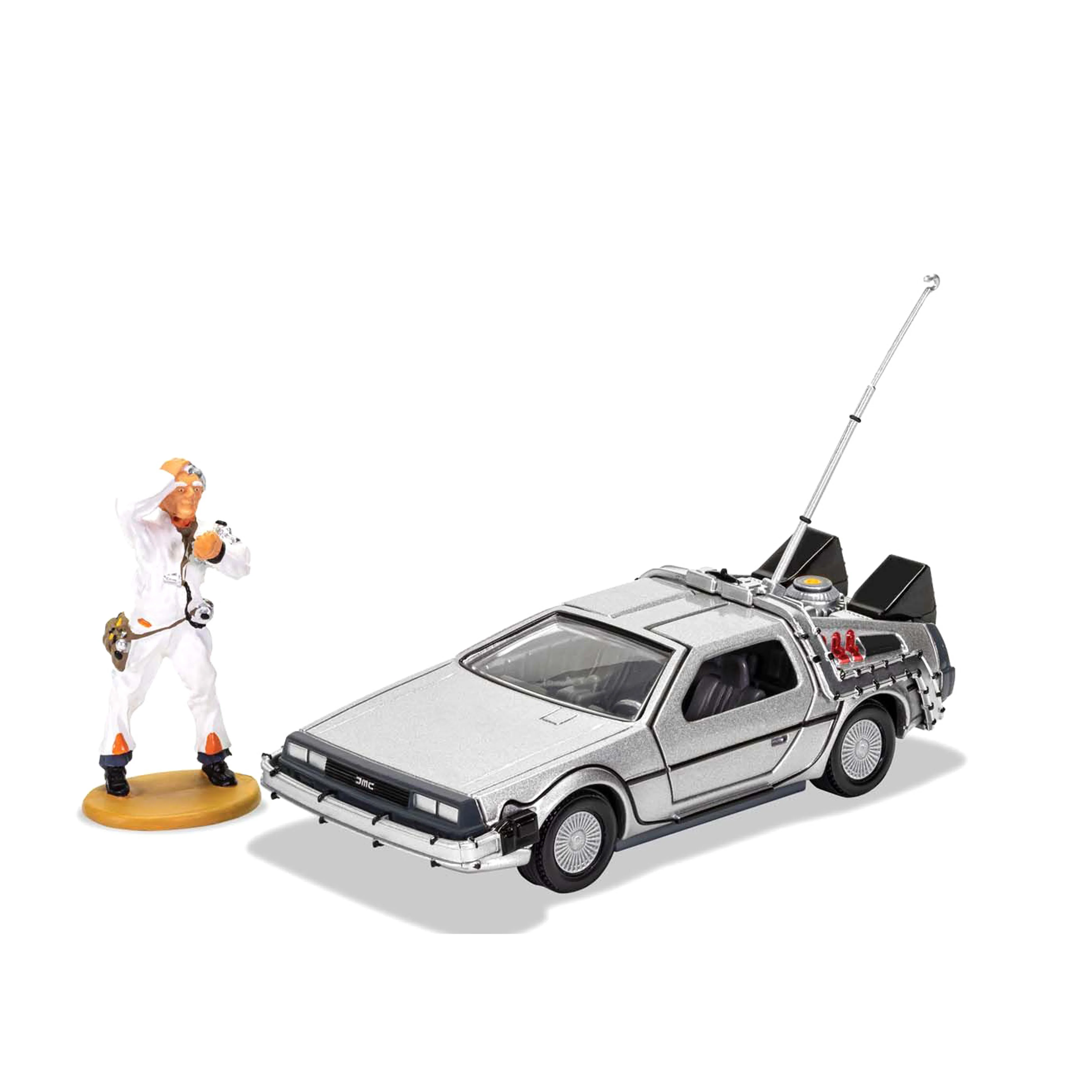 Delorean Retour vers le futur avec la figurine Doc Brown 1/36 - Image 2