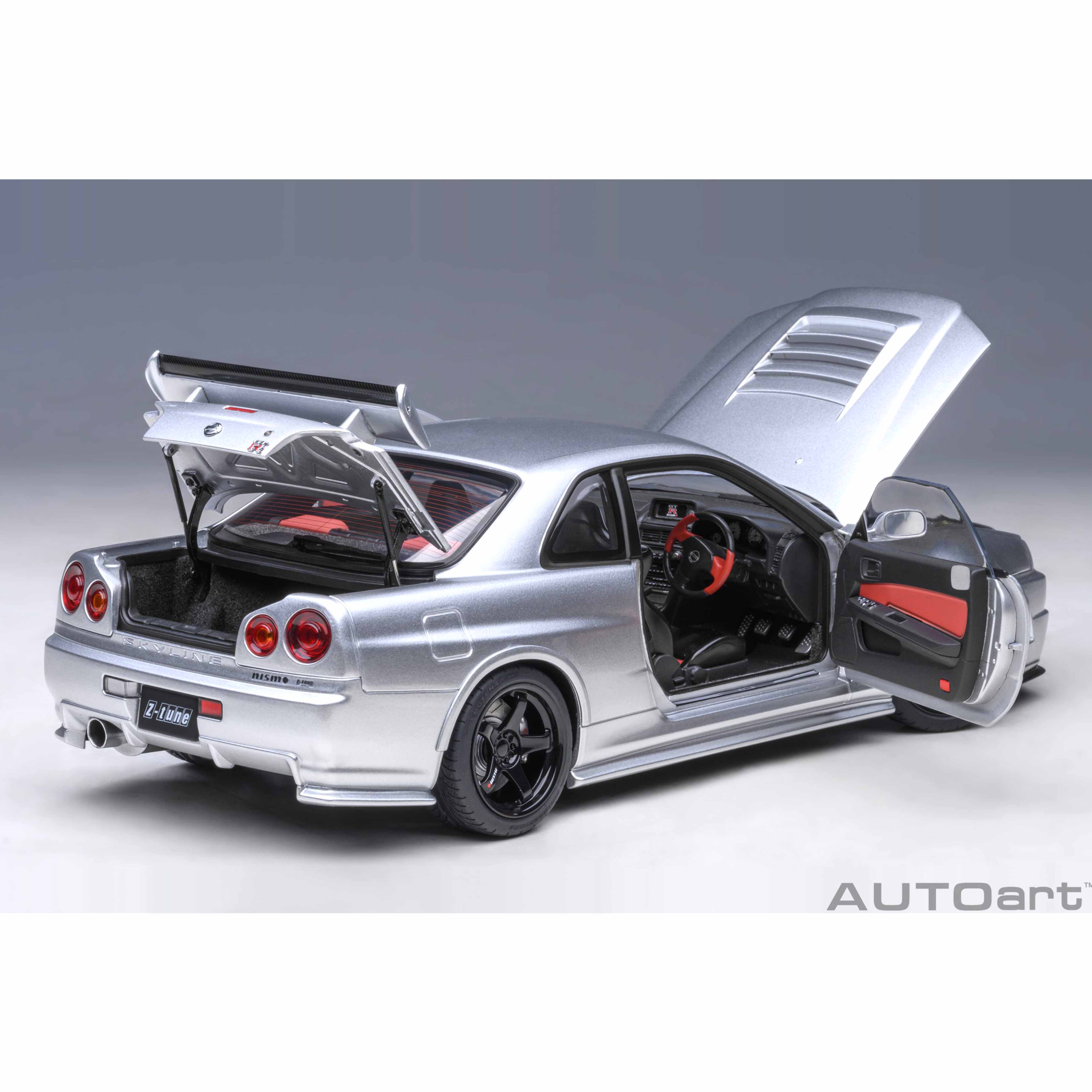 Nissan Skyline GT-R (R34) Z-Tune Argent 1/18 - Image 12
