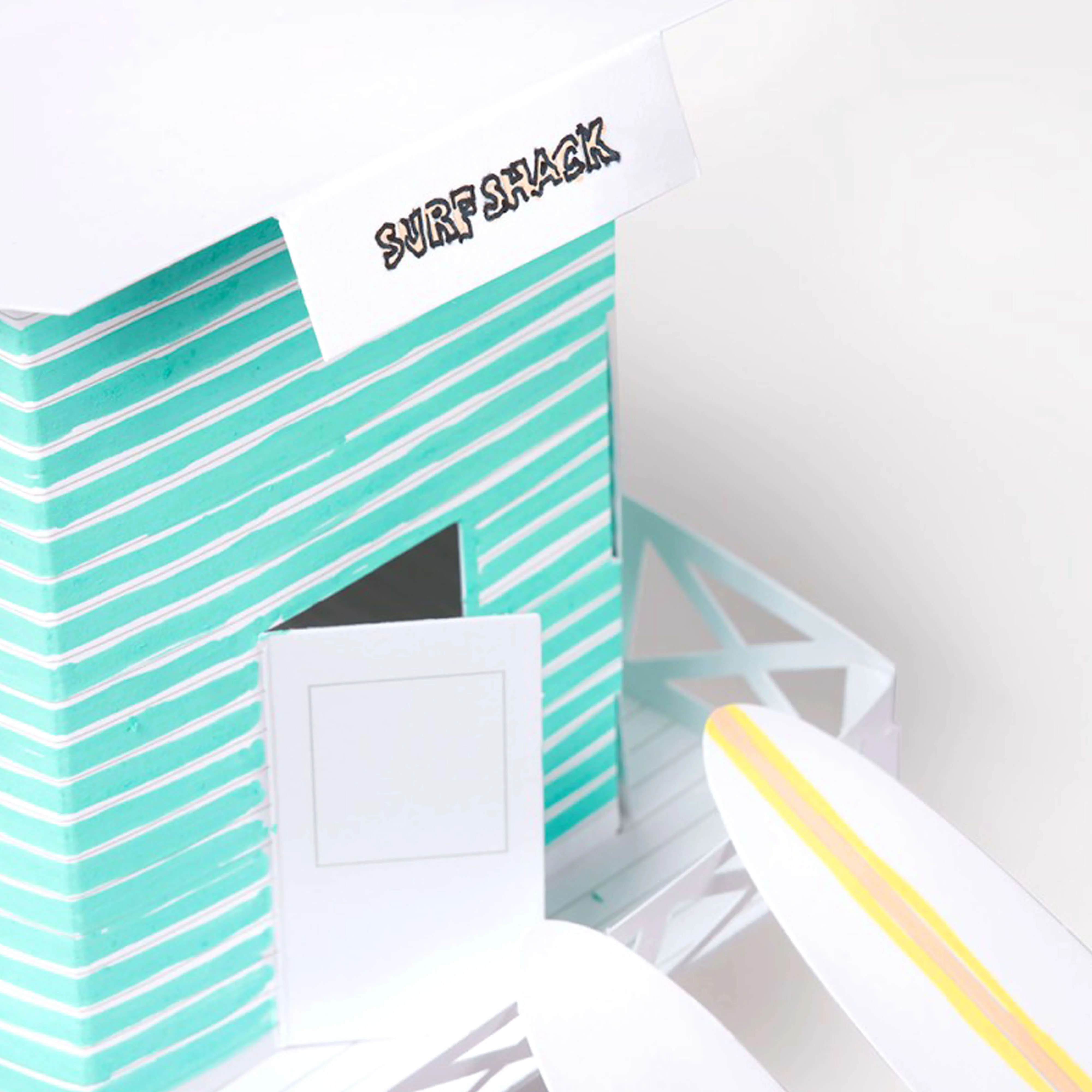 MALIBU Maquette en papier à assembler et à colorier - Image 3