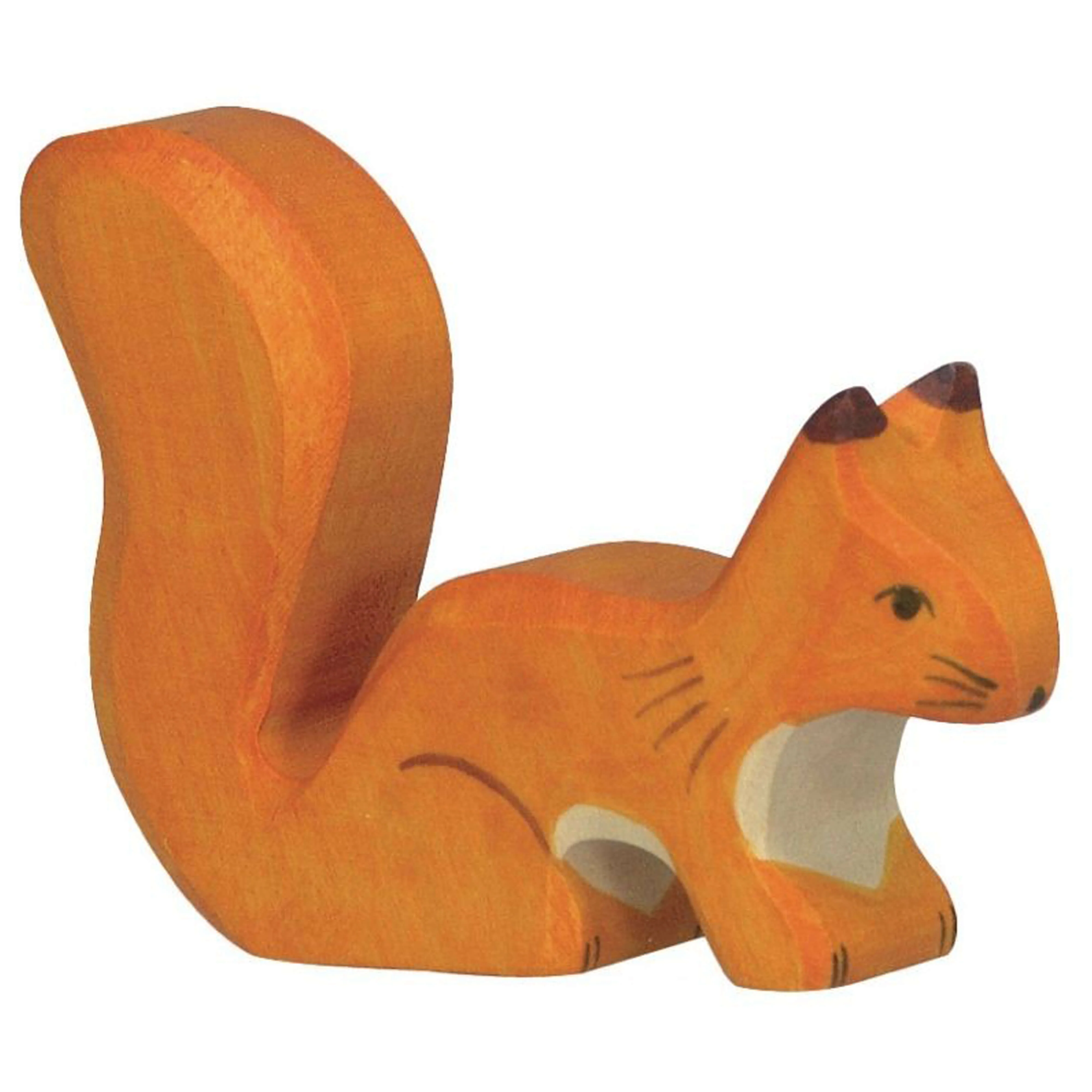 Figurine d'Ecureuil en bois