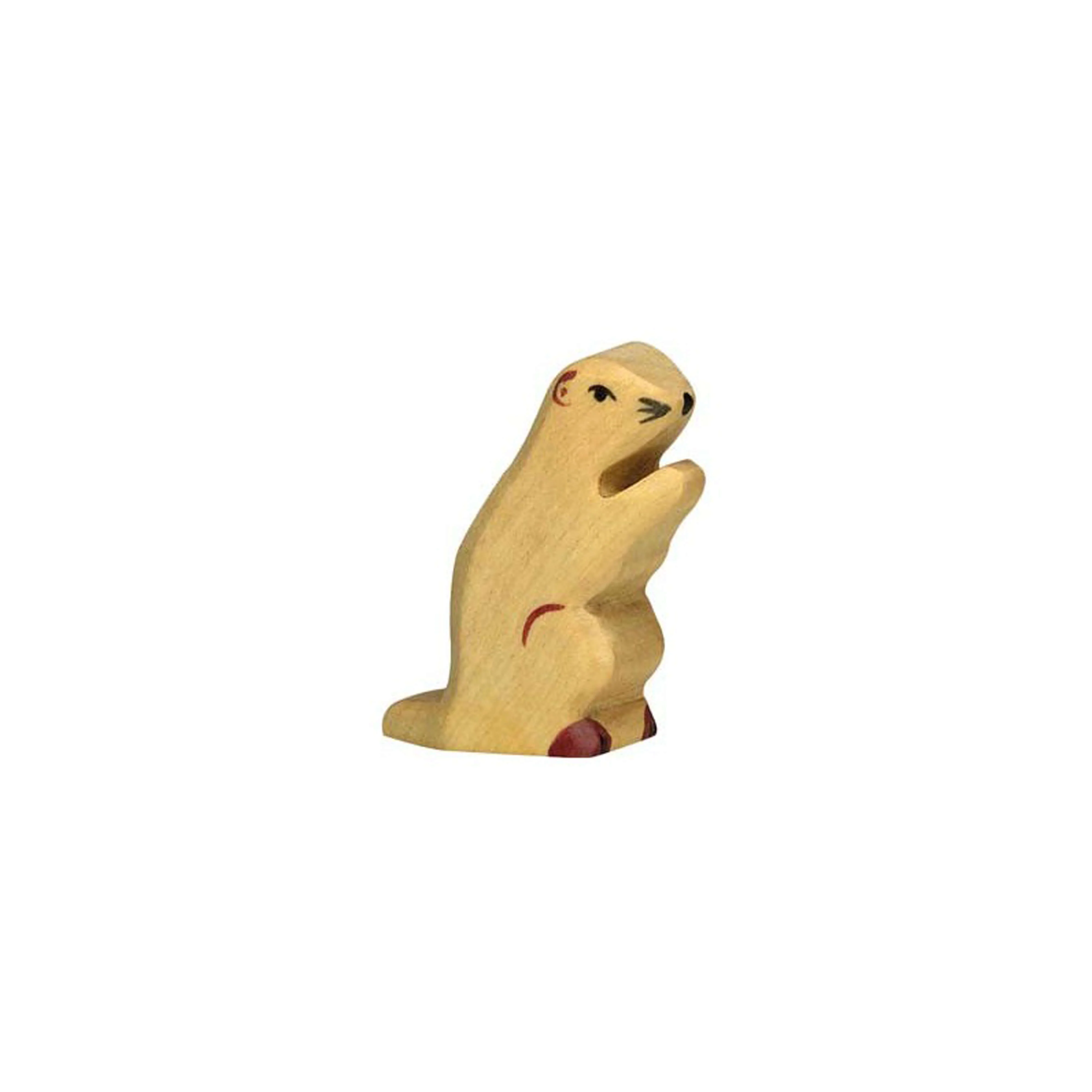 Figurine de Marmotte en bois