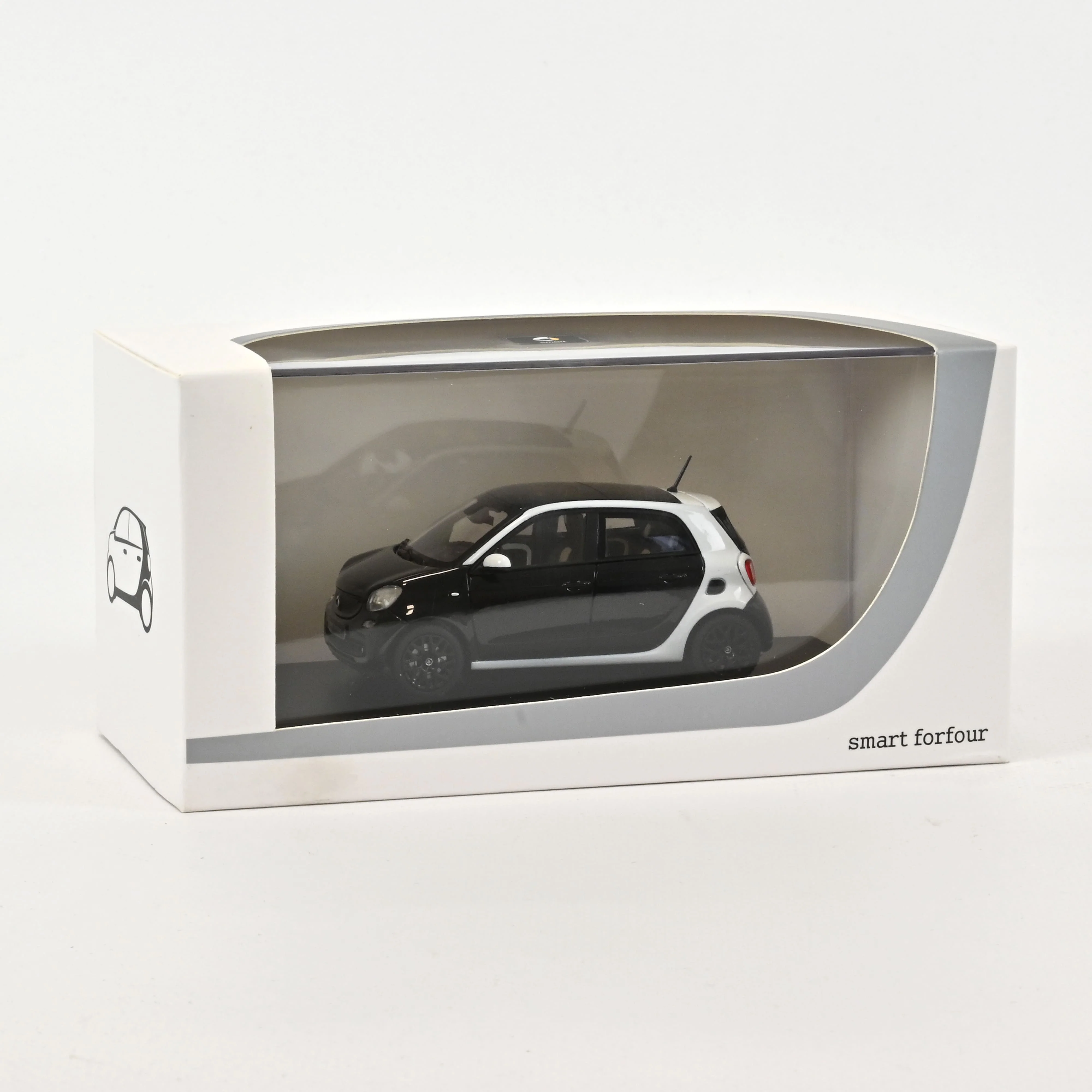 Smart Forfour 2015 Noir/Blanc 1/43