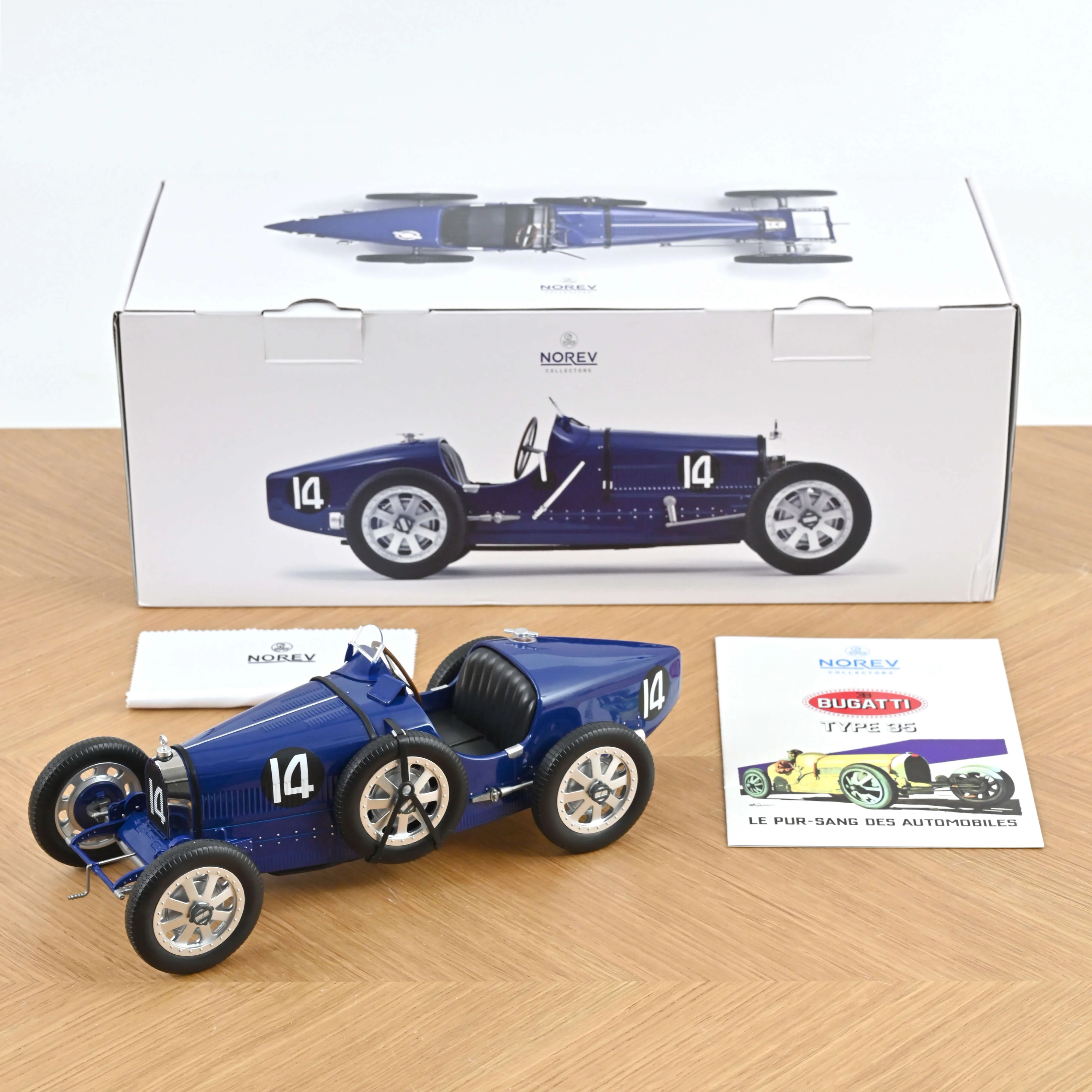 Bugatti T35 1925 Bleu foncé 1/12 - Image 7