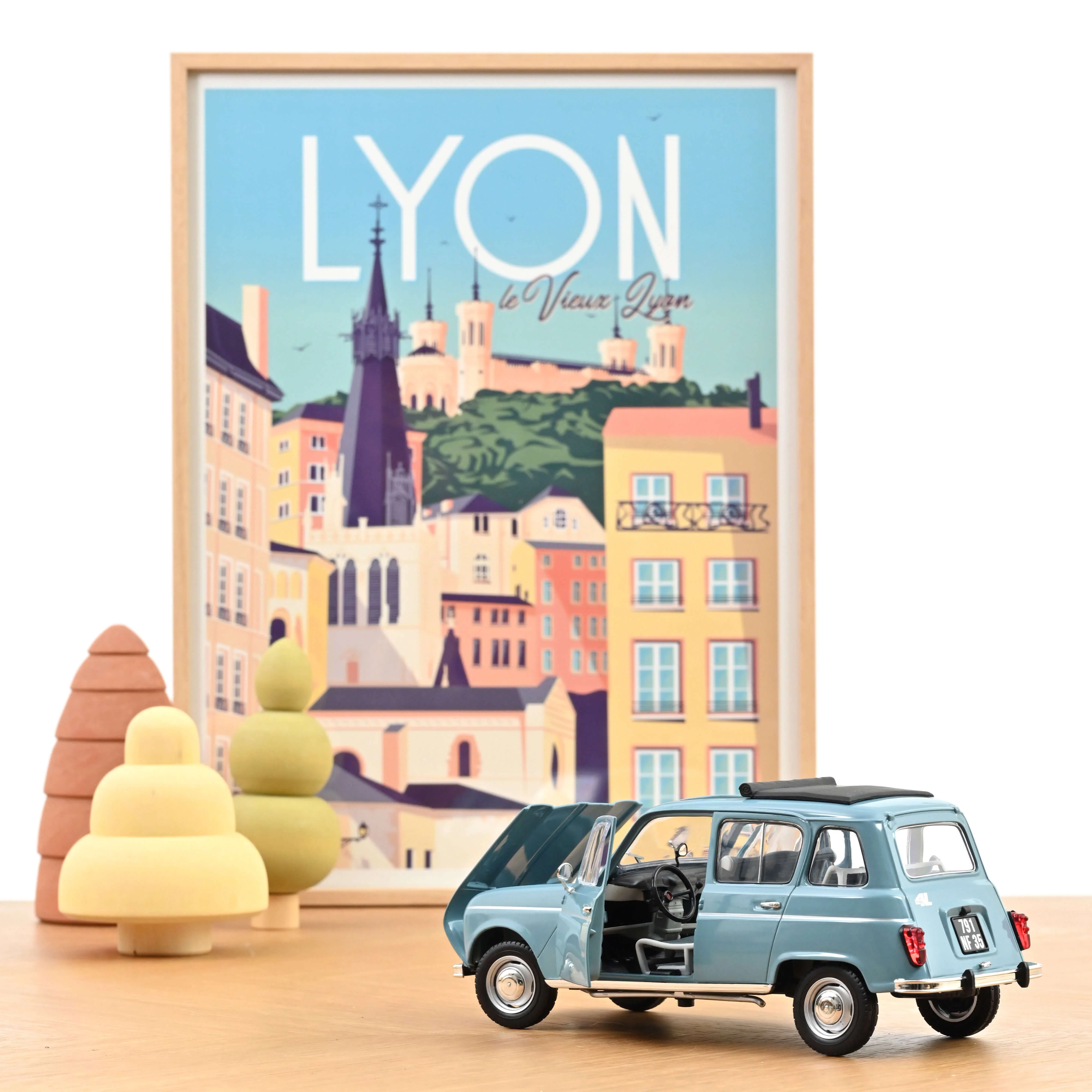 Renault 4L 1966 bleu français 1/18 - Image 2