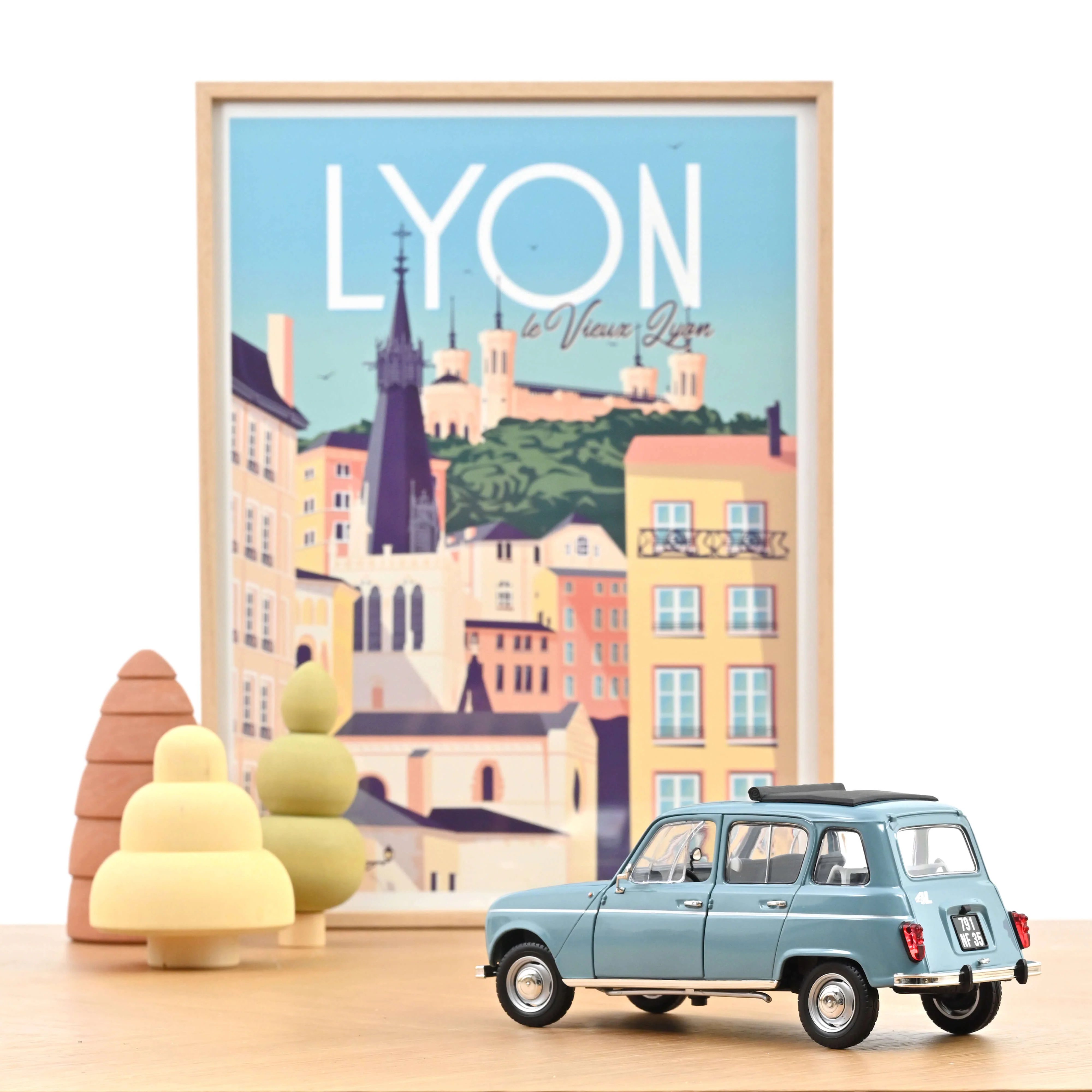 Renault 4L 1966 bleu français 1/18 - Image 3