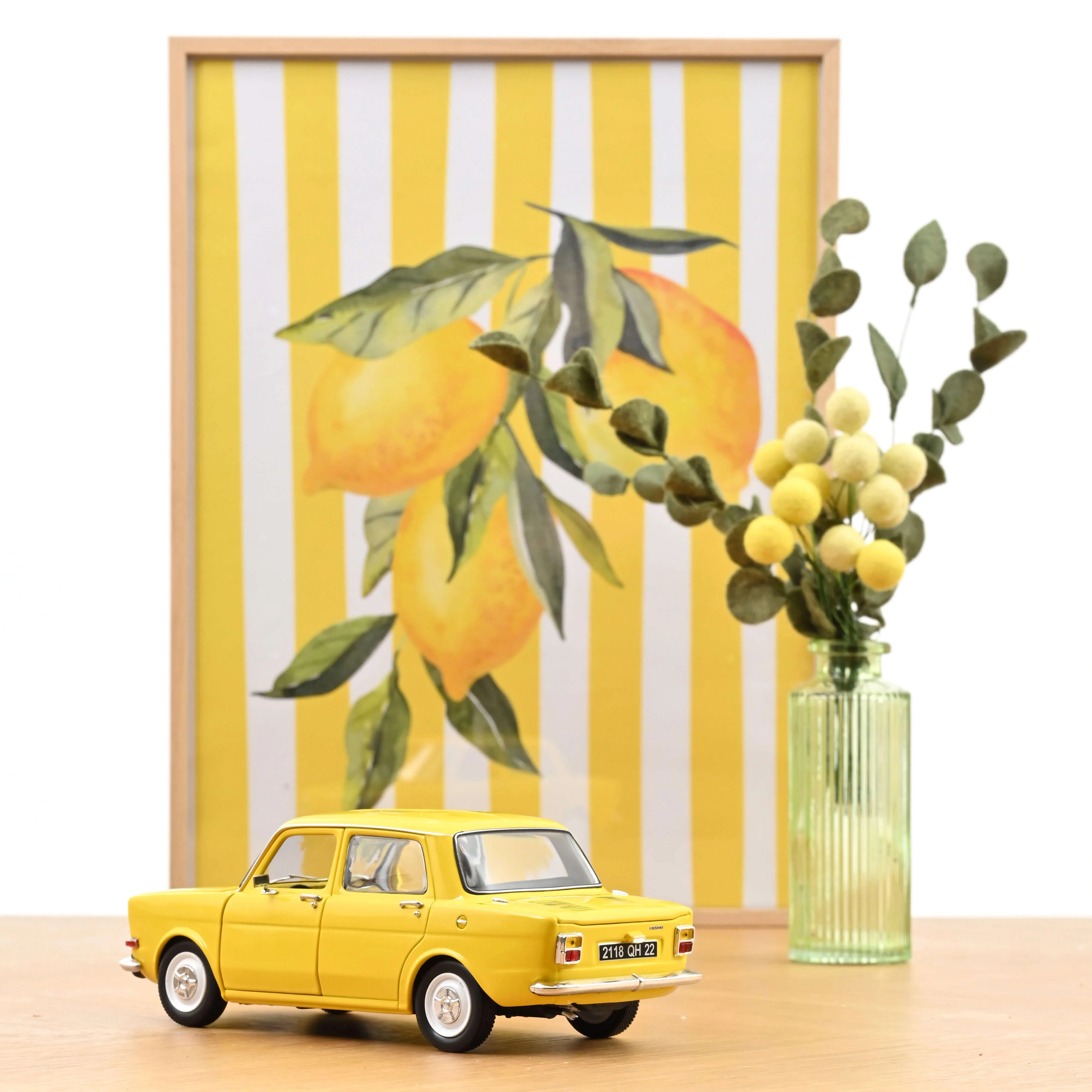 Simca 1000 LS 1974 Jaune Maya 1/18 - Image 3