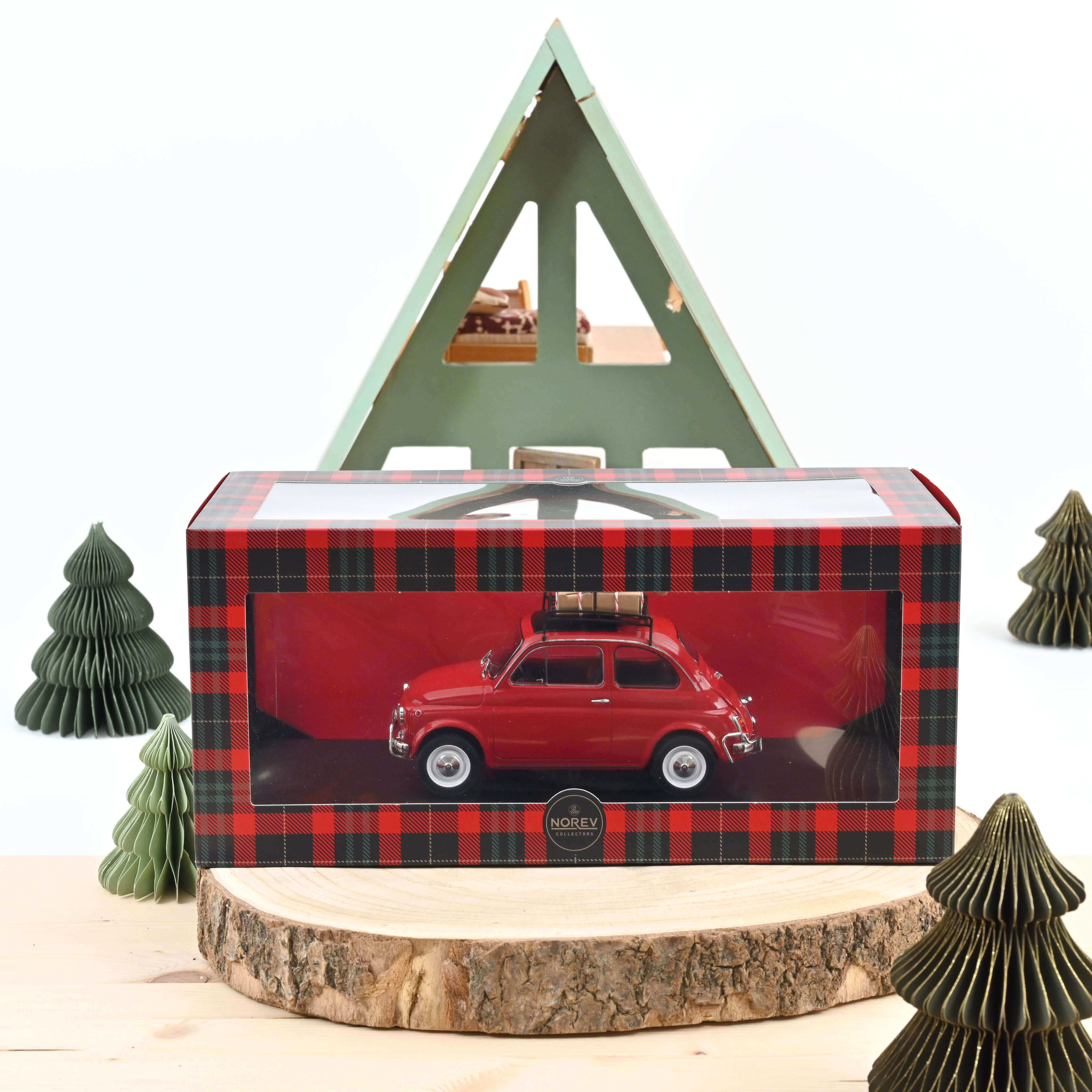 Fiat 500 L 1968 Rouge Noël 1/18 - Image 6