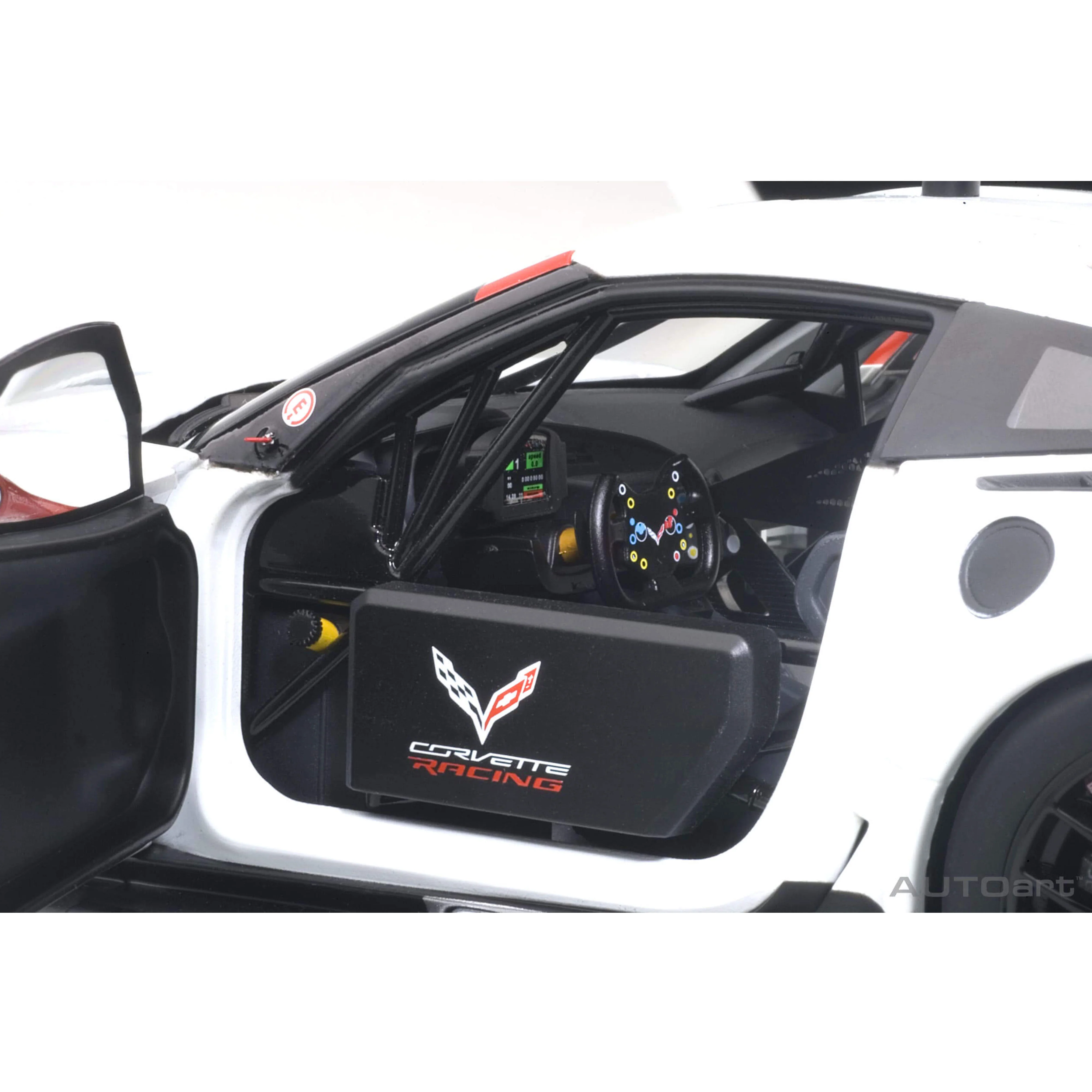 Chevrolet Corvette C7.R Plain Body Version Blanc 1/18 - Image 7