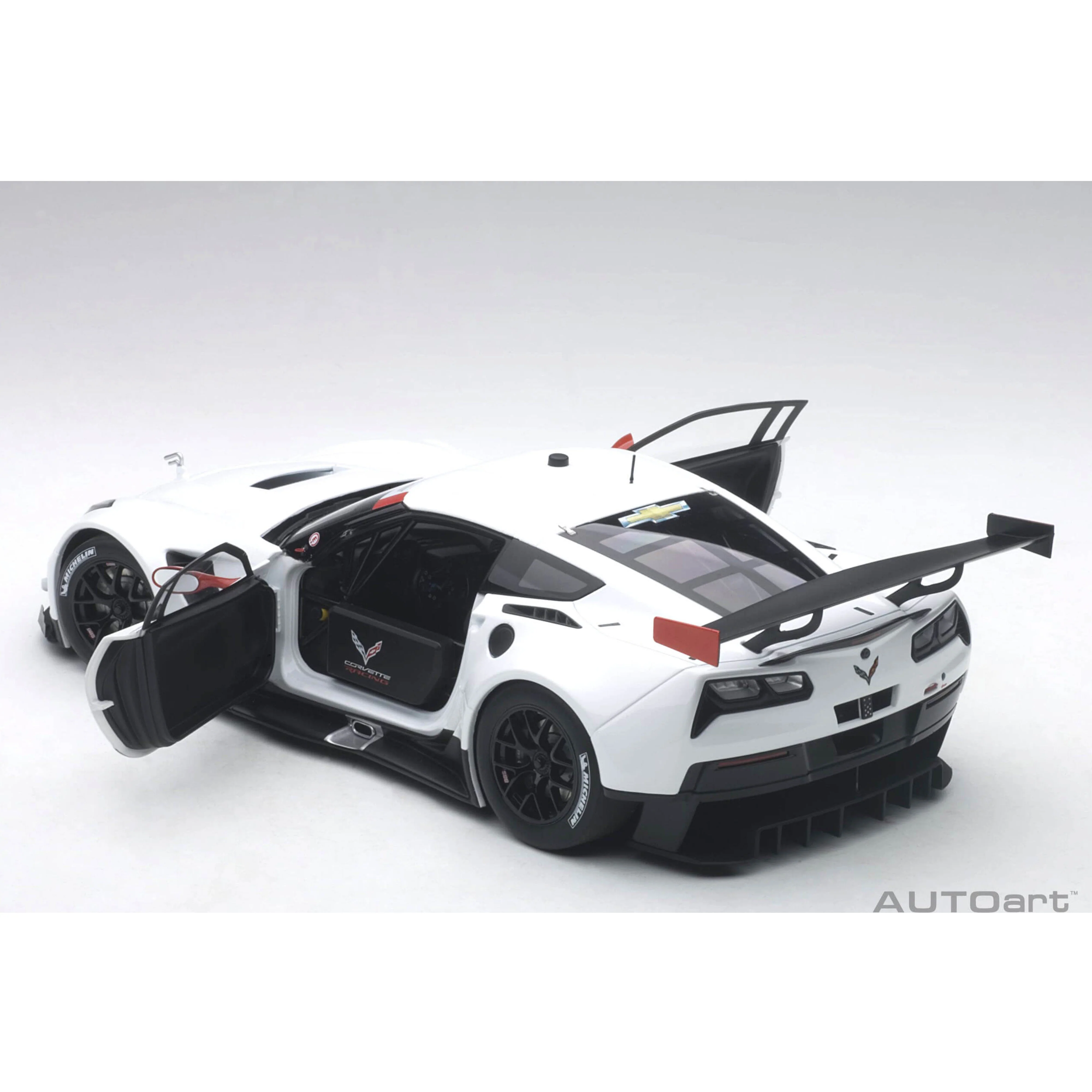 Chevrolet Corvette C7.R Plain Body Version Blanc 1/18 - Image 9