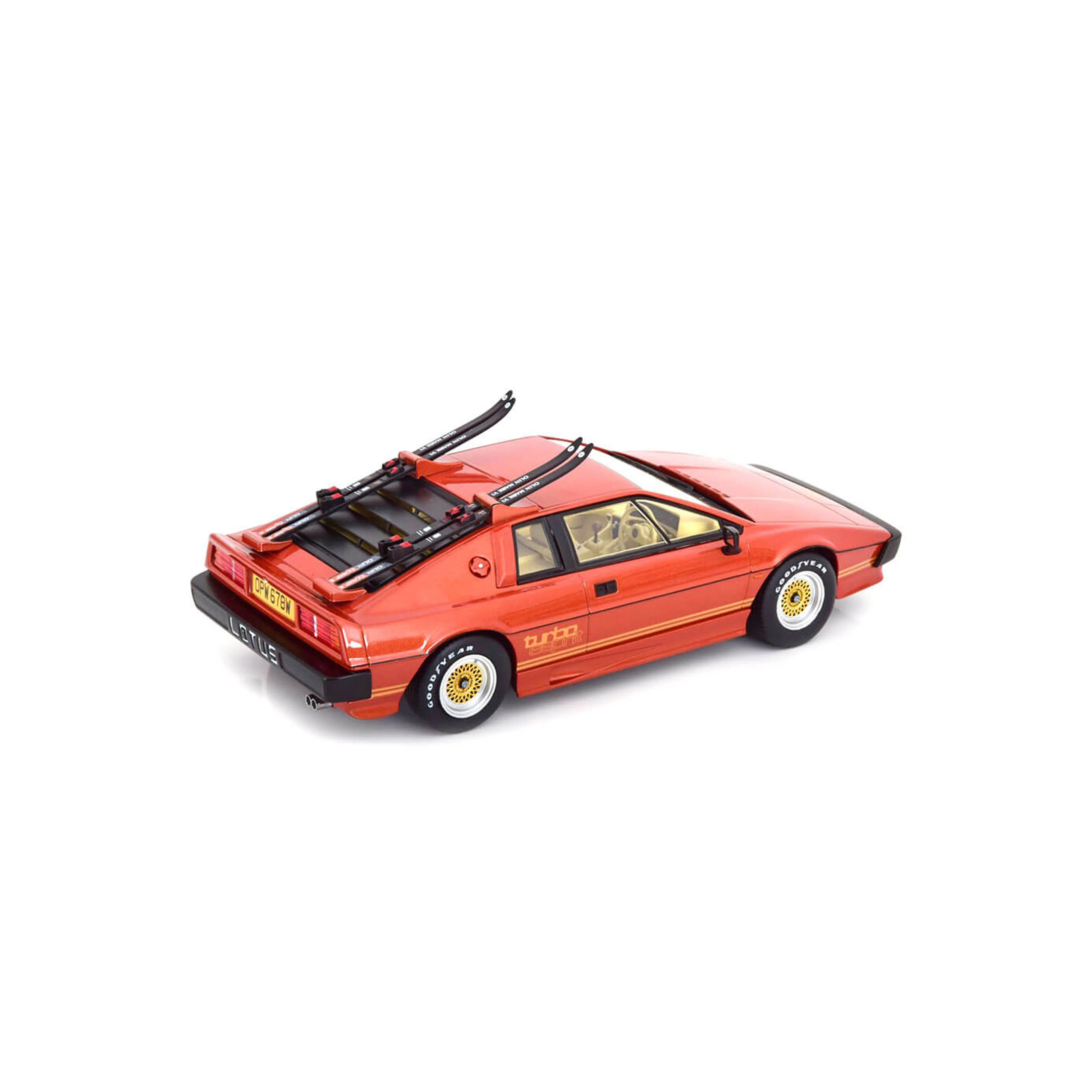 Lotus Esprit Turbo James Bond Edition avec Ski 1981 Rouge 1/18 - Image 2
