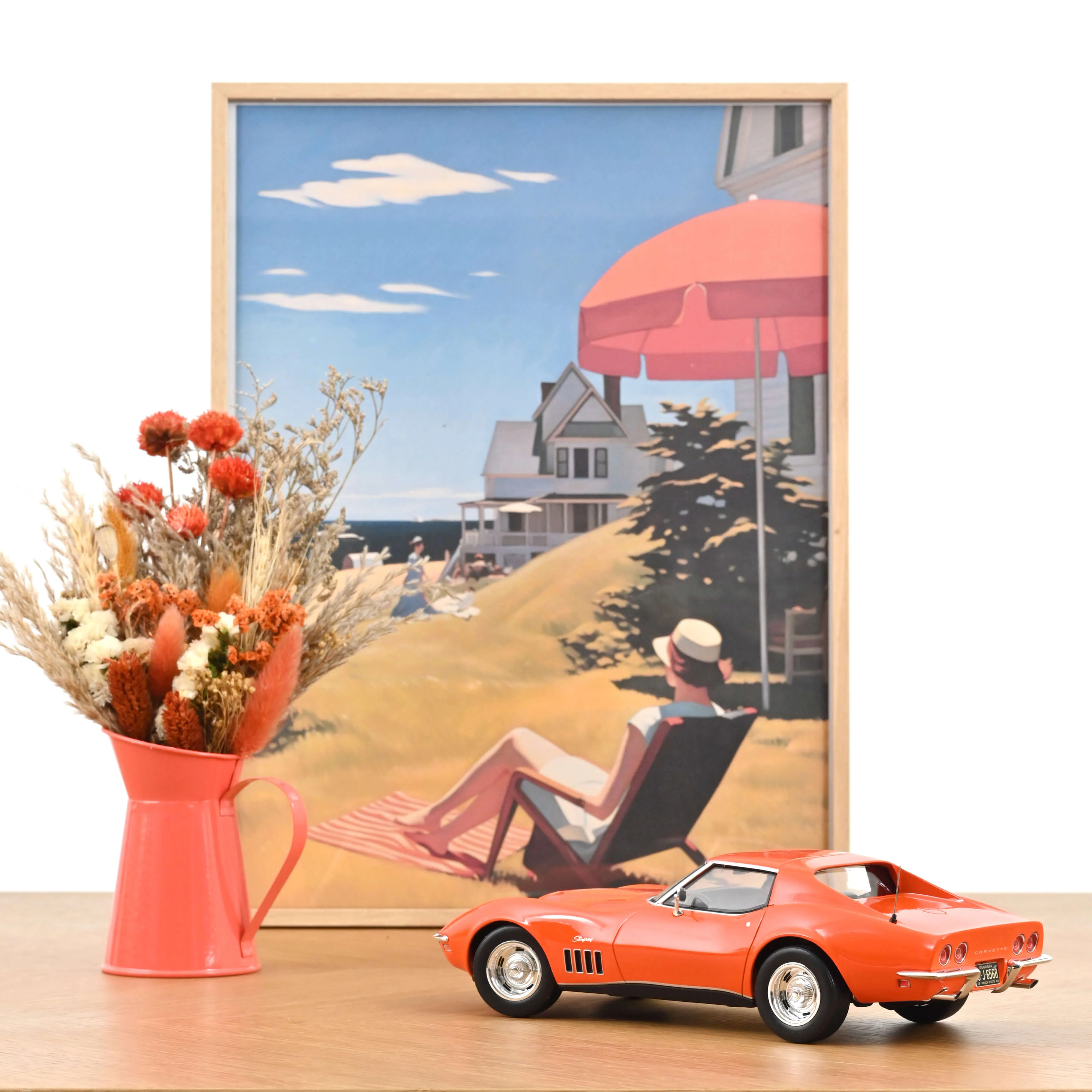 Chevrolet Corvette Coupe 1969 Orange Monaco 1/18 - 200pcs - Image 2