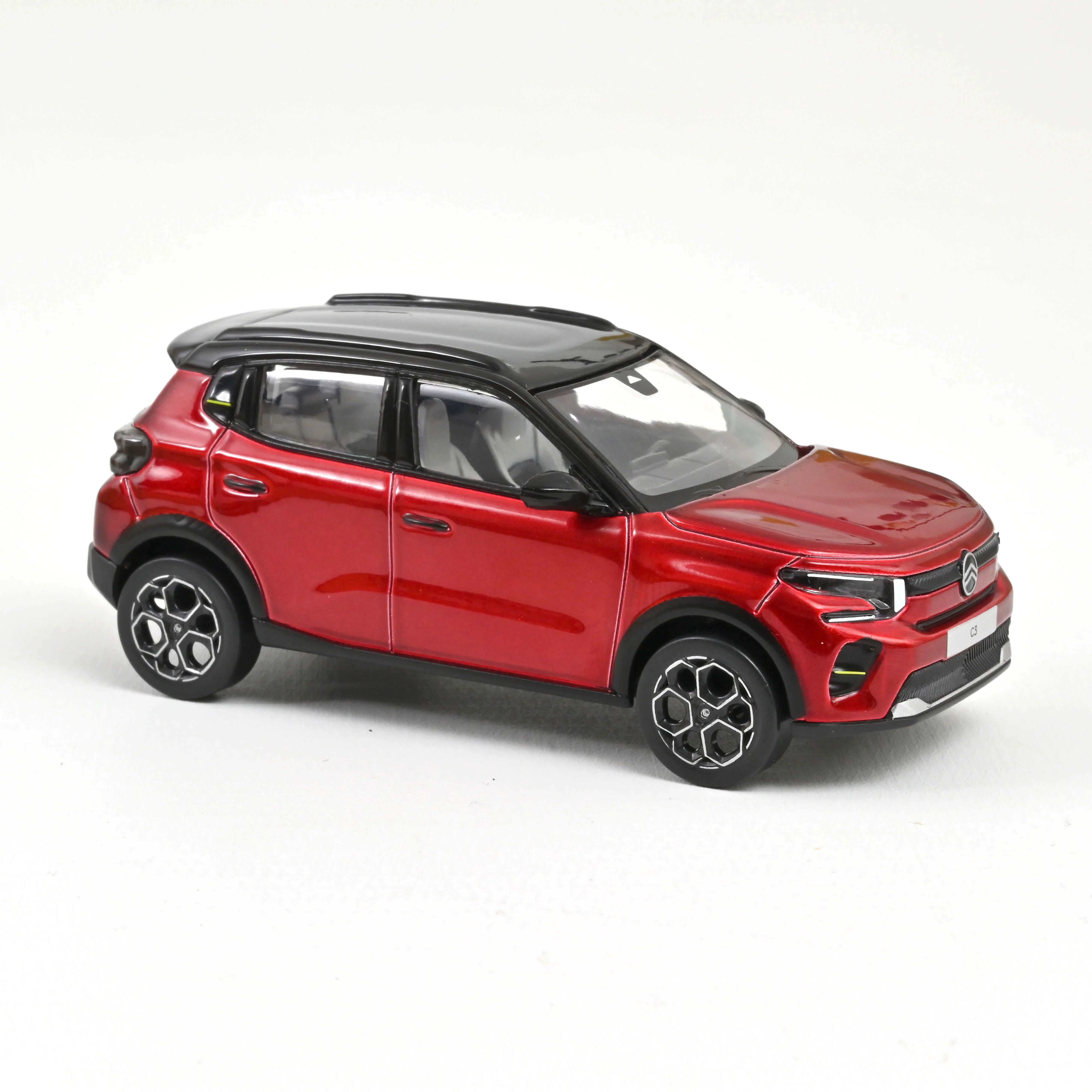 Citroën C3 2024 Rouge Elixir Toit Noir 1/43 - Image 2
