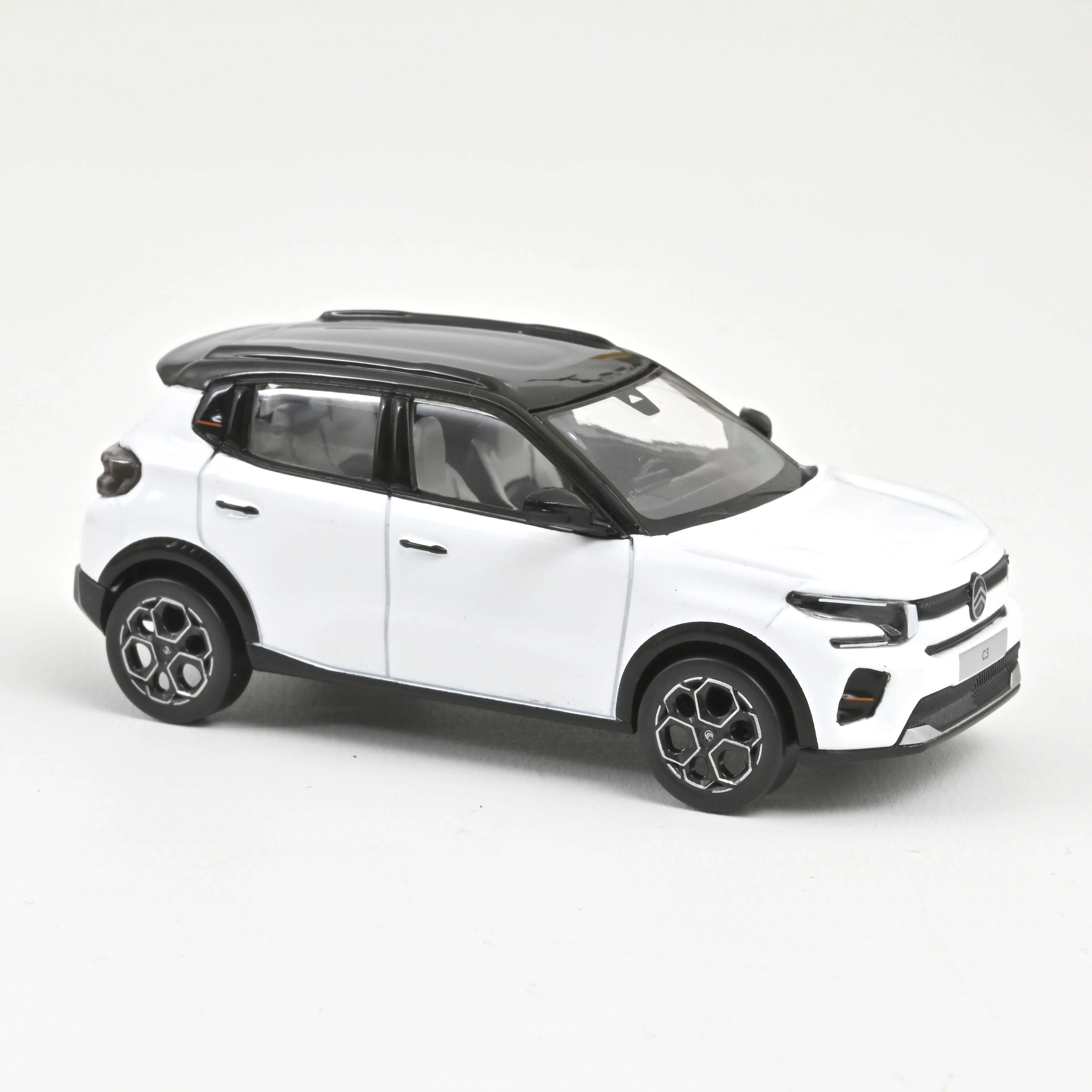 Citroën C3 2024 Blanc Banquise Toit Noir 1/43 - Image 2