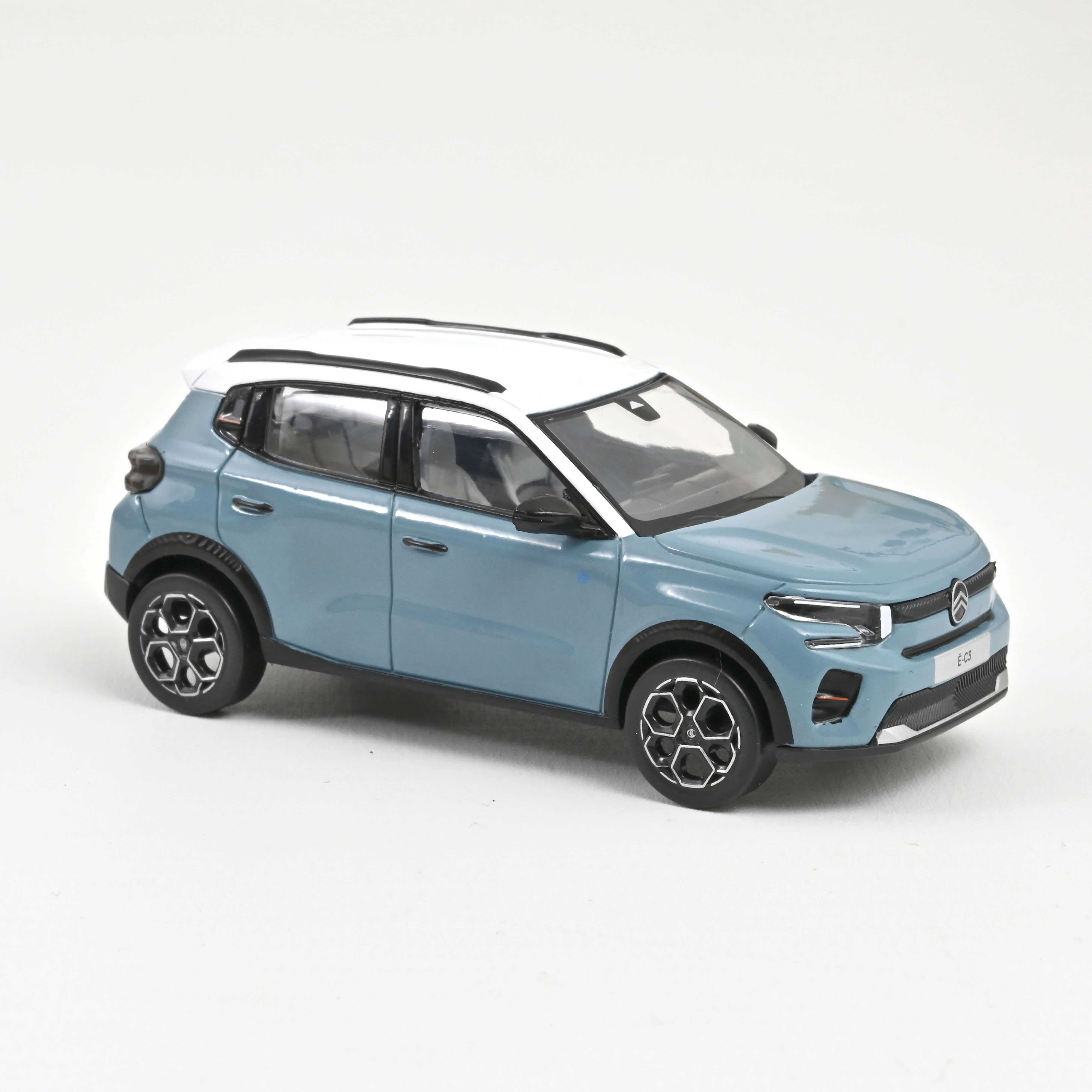 Citroën C3 2024 Bleu Monte Carlo Toit Blanc 1/43 - Image 2