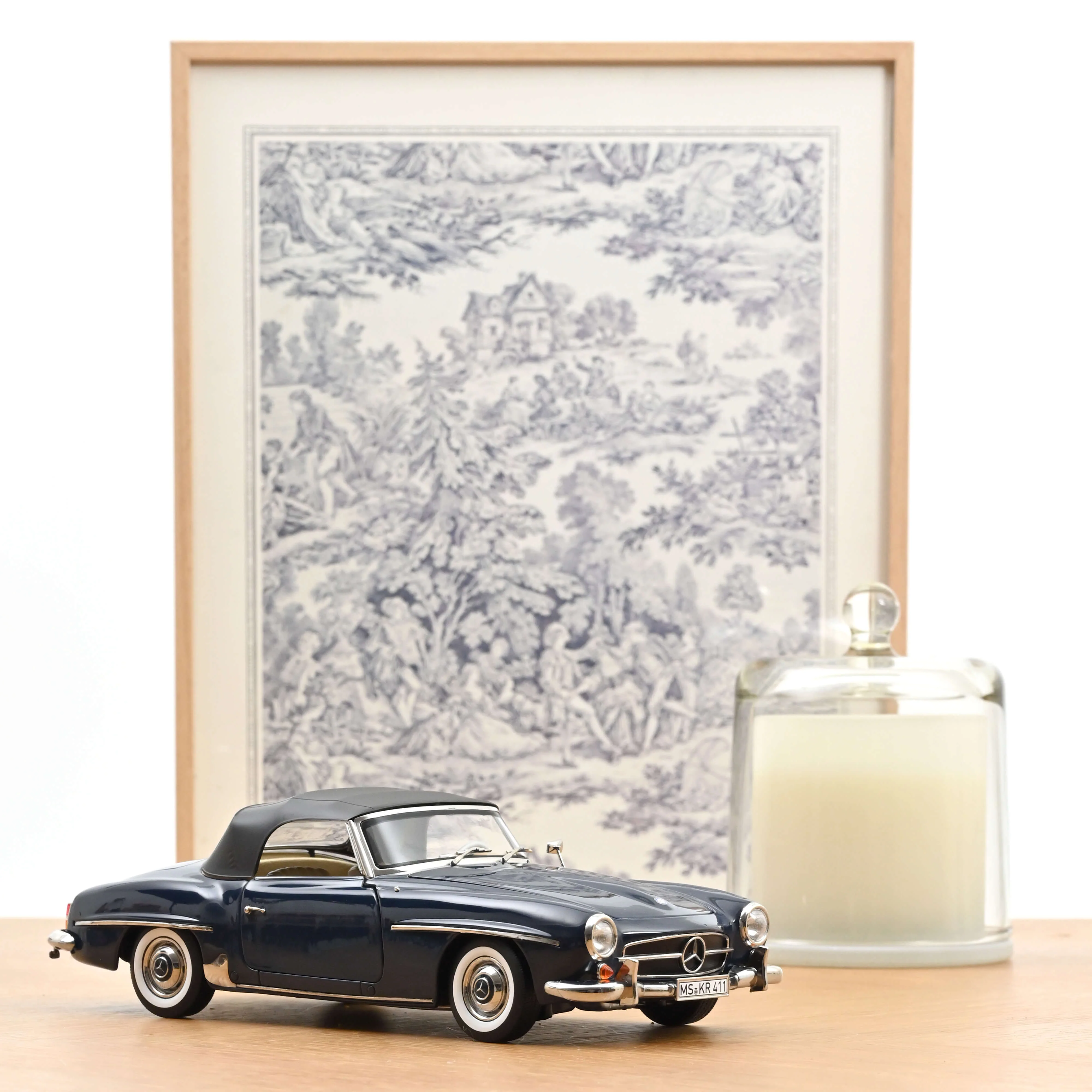 Mercedes-Benz 190 SL 1957 Bleu moyen 1/18 - Image 2