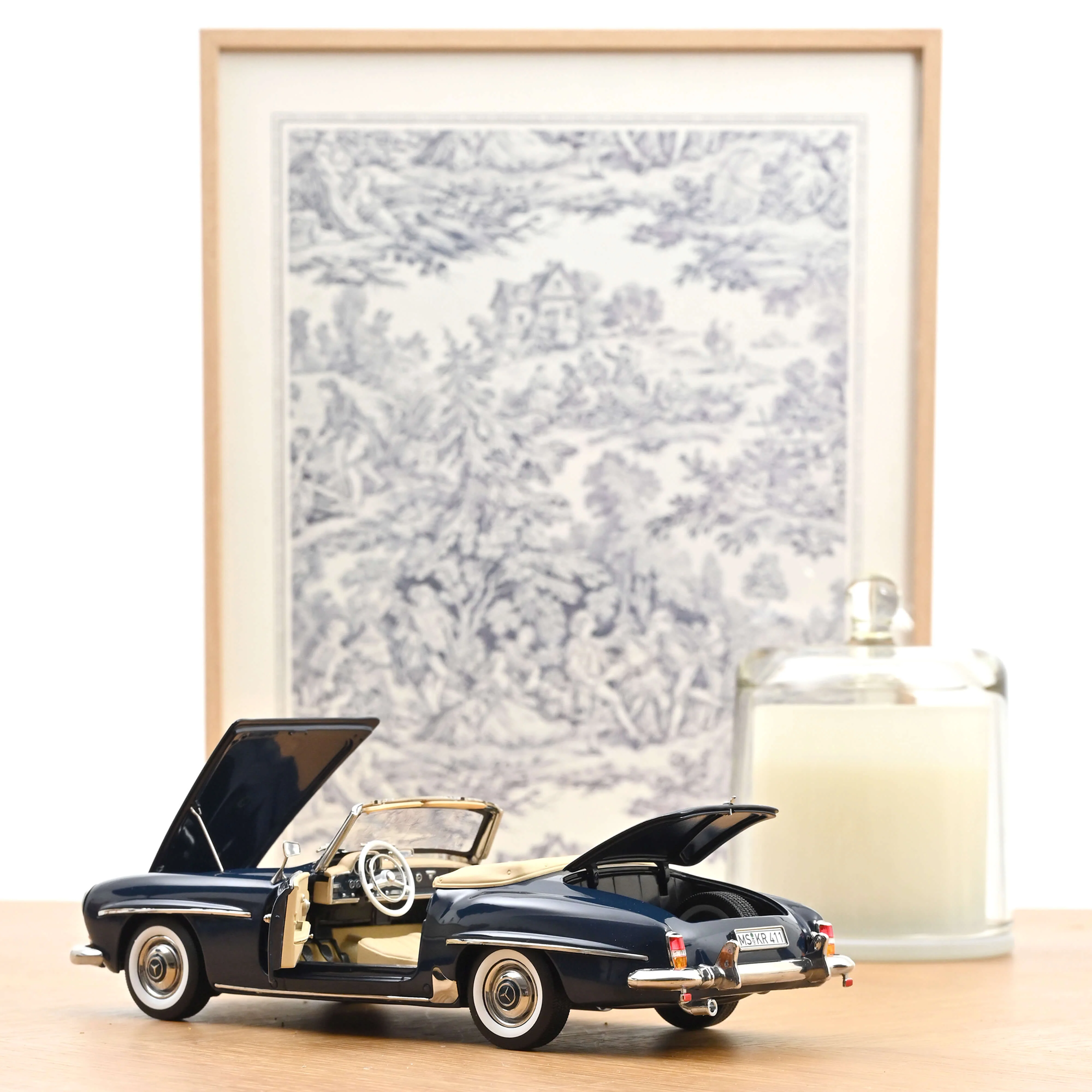 Mercedes-Benz 190 SL 1957 Bleu moyen 1/18 - Image 3