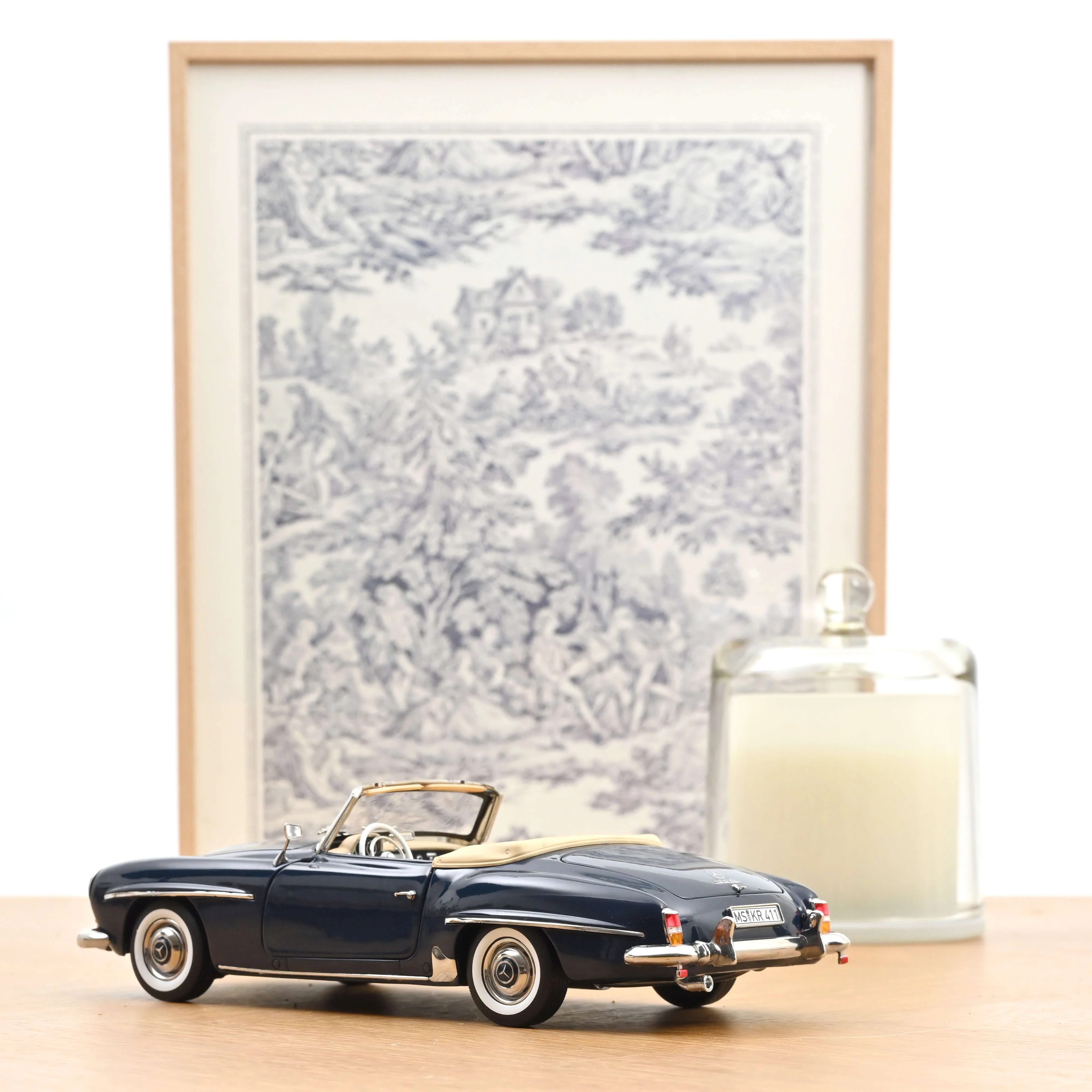 Mercedes-Benz 190 SL 1957 Bleu moyen 1/18 - Image 4
