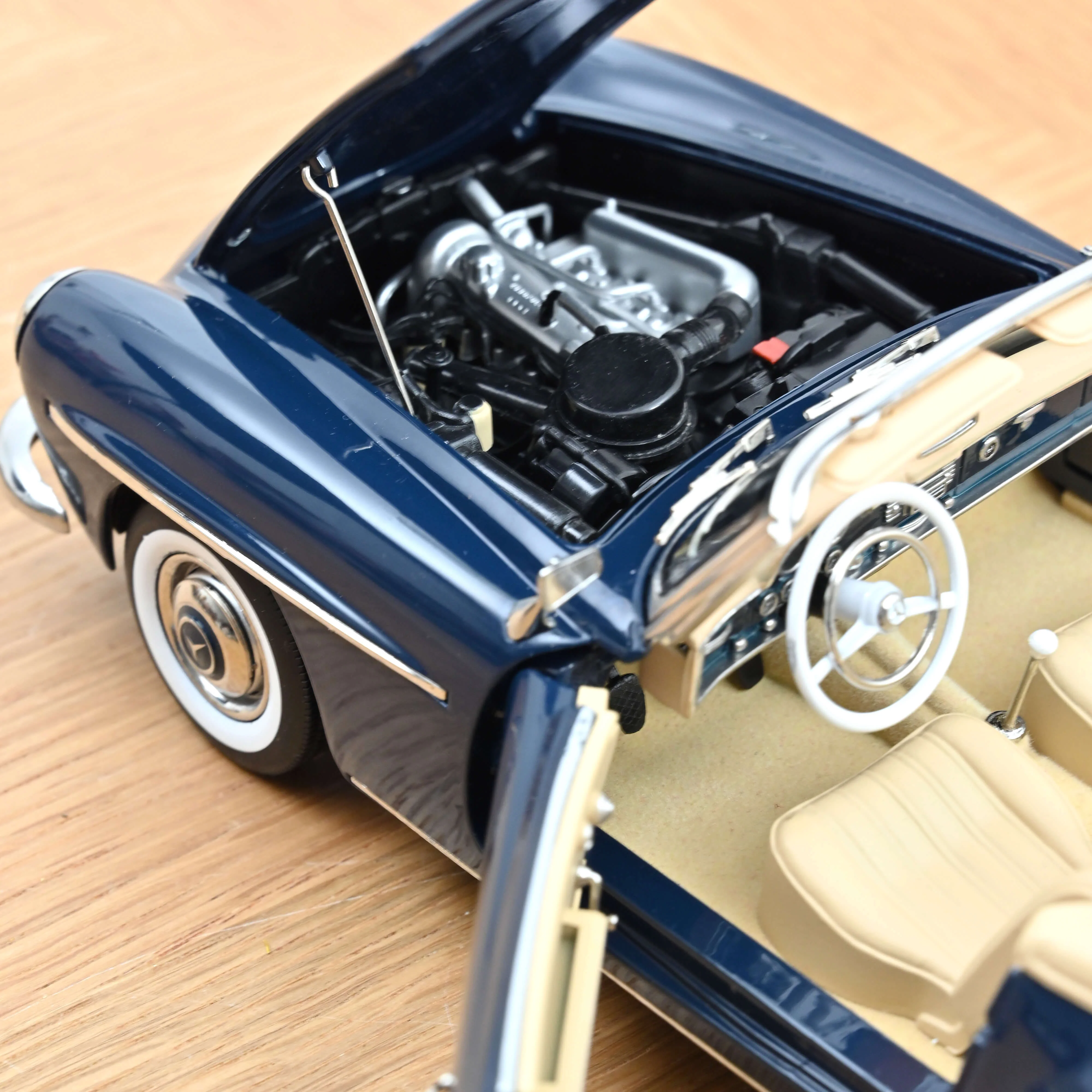 Mercedes-Benz 190 SL 1957 Bleu moyen 1/18 - Image 5