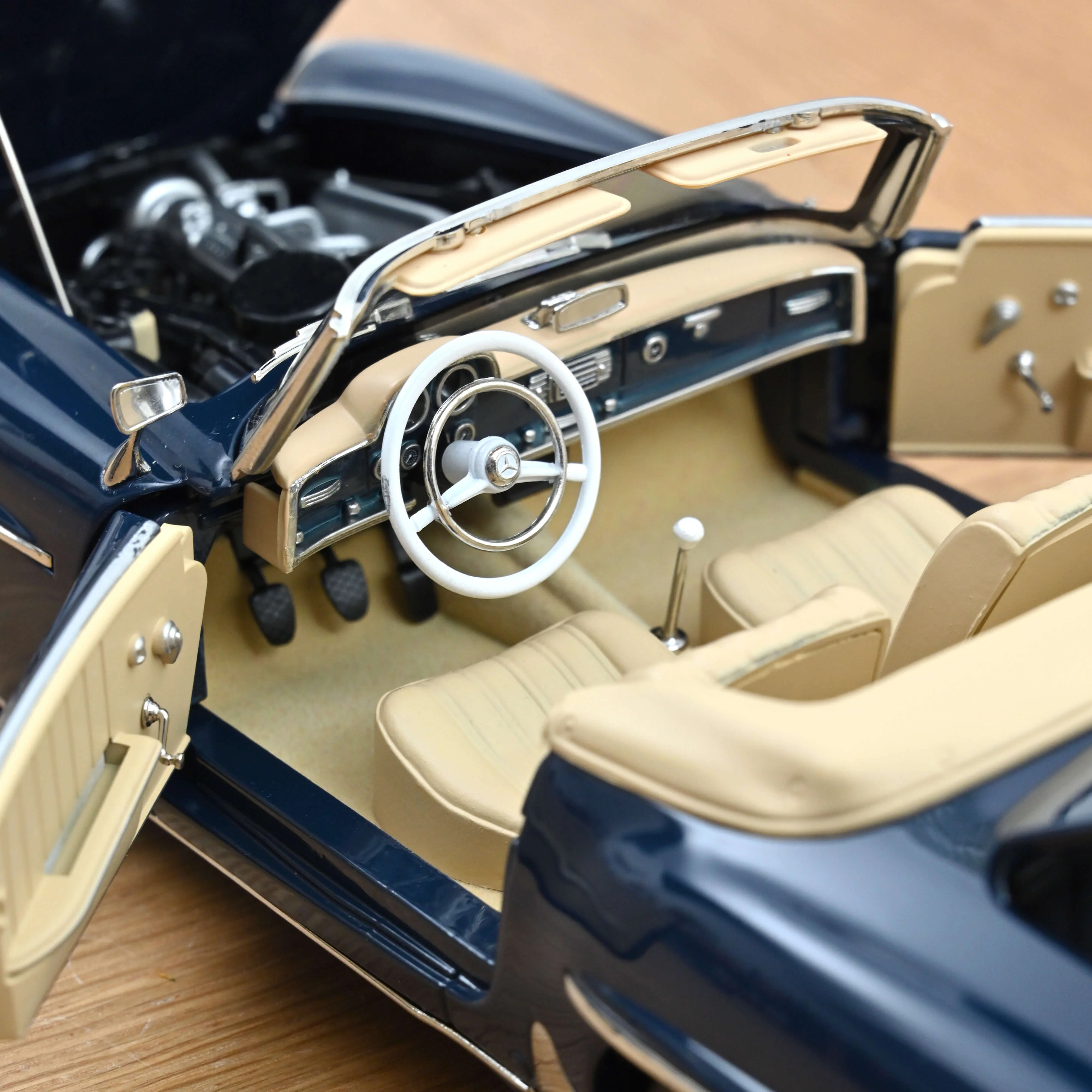 Mercedes-Benz 190 SL 1957 Bleu moyen 1/18 - Image 6