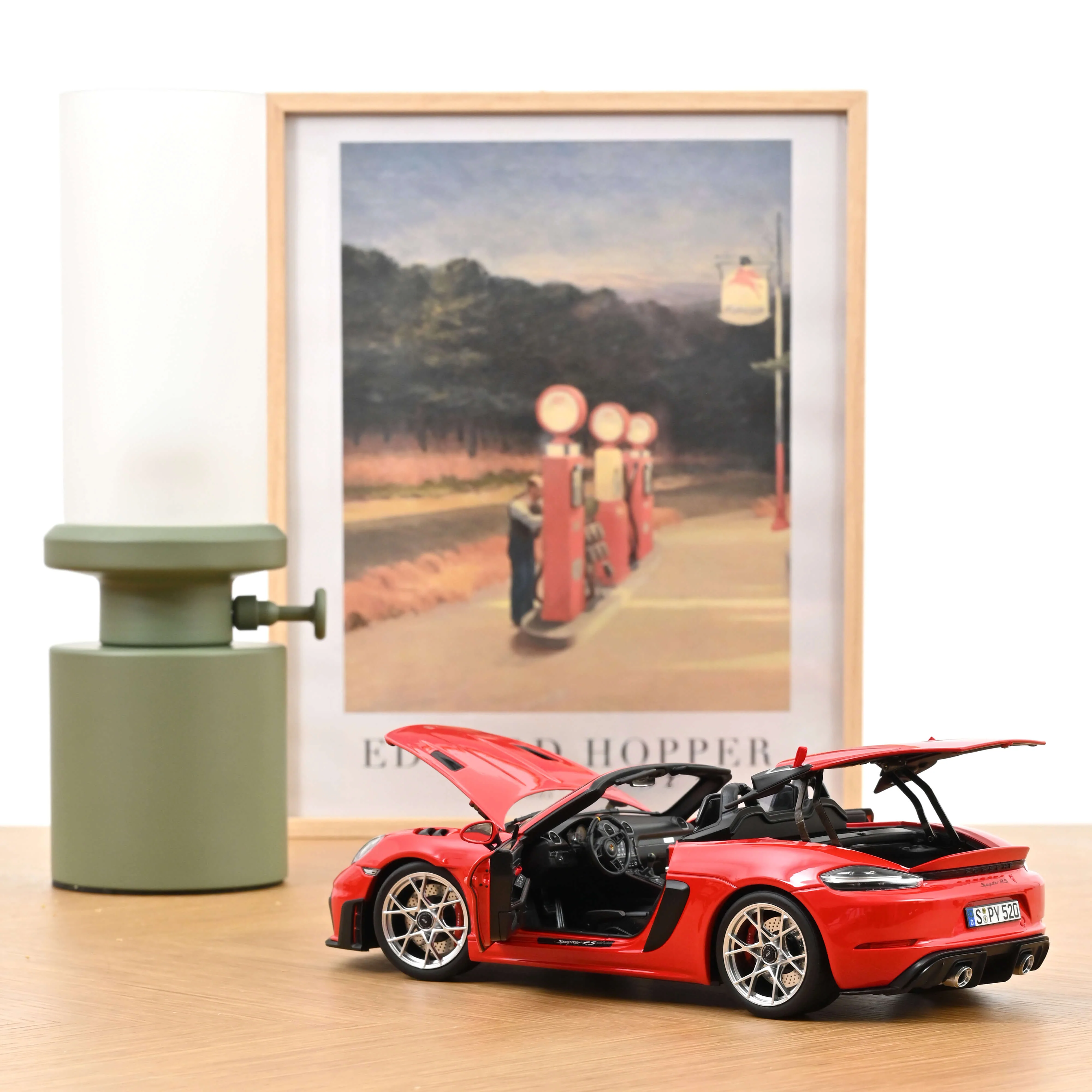 Porsche 718 Spyder RS 2023 Rouge Indien 1/18 - Image 3
