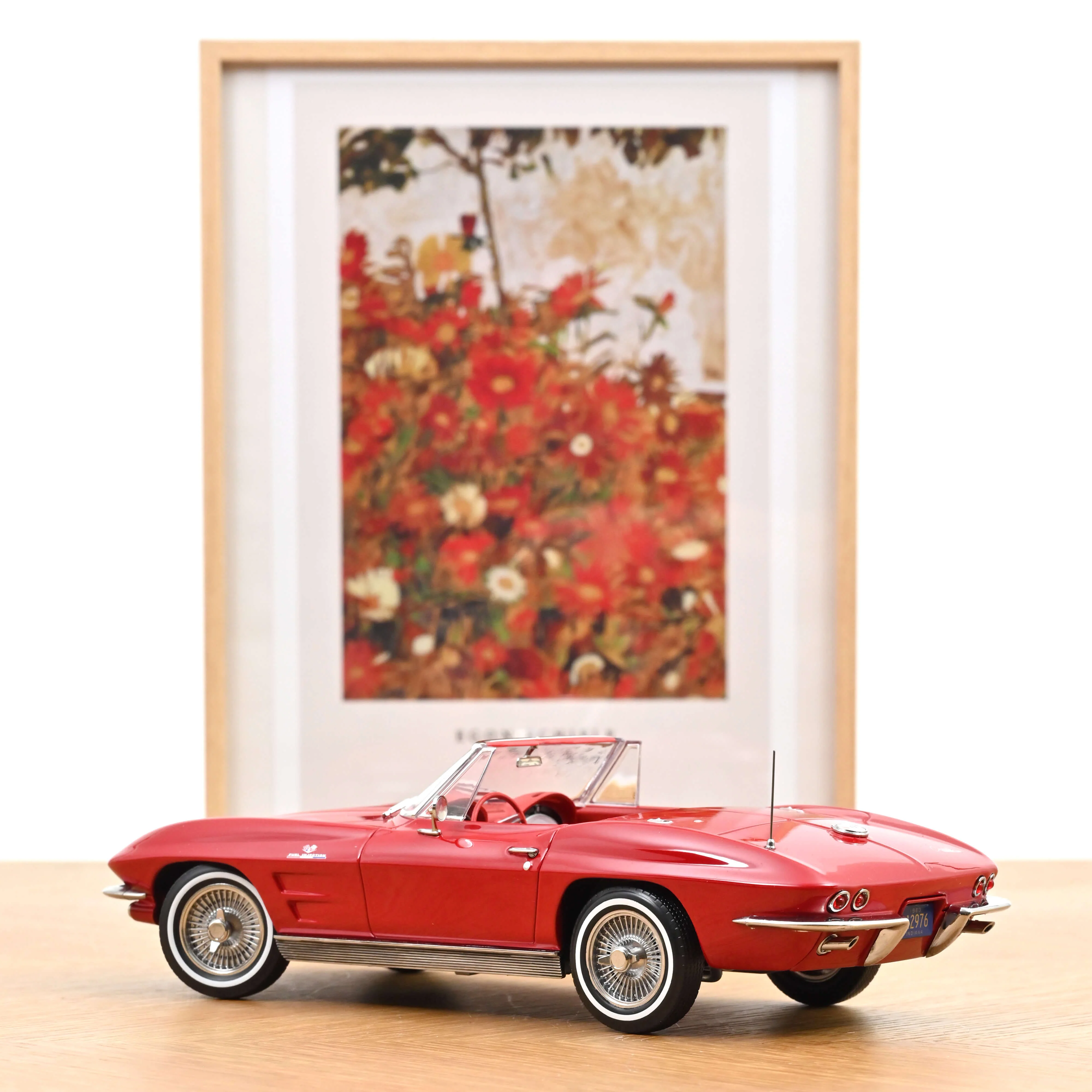 Chevrolet Corvette Sting Ray Cabriolet 1963 Rouge Riverside 1/18 - Image 3