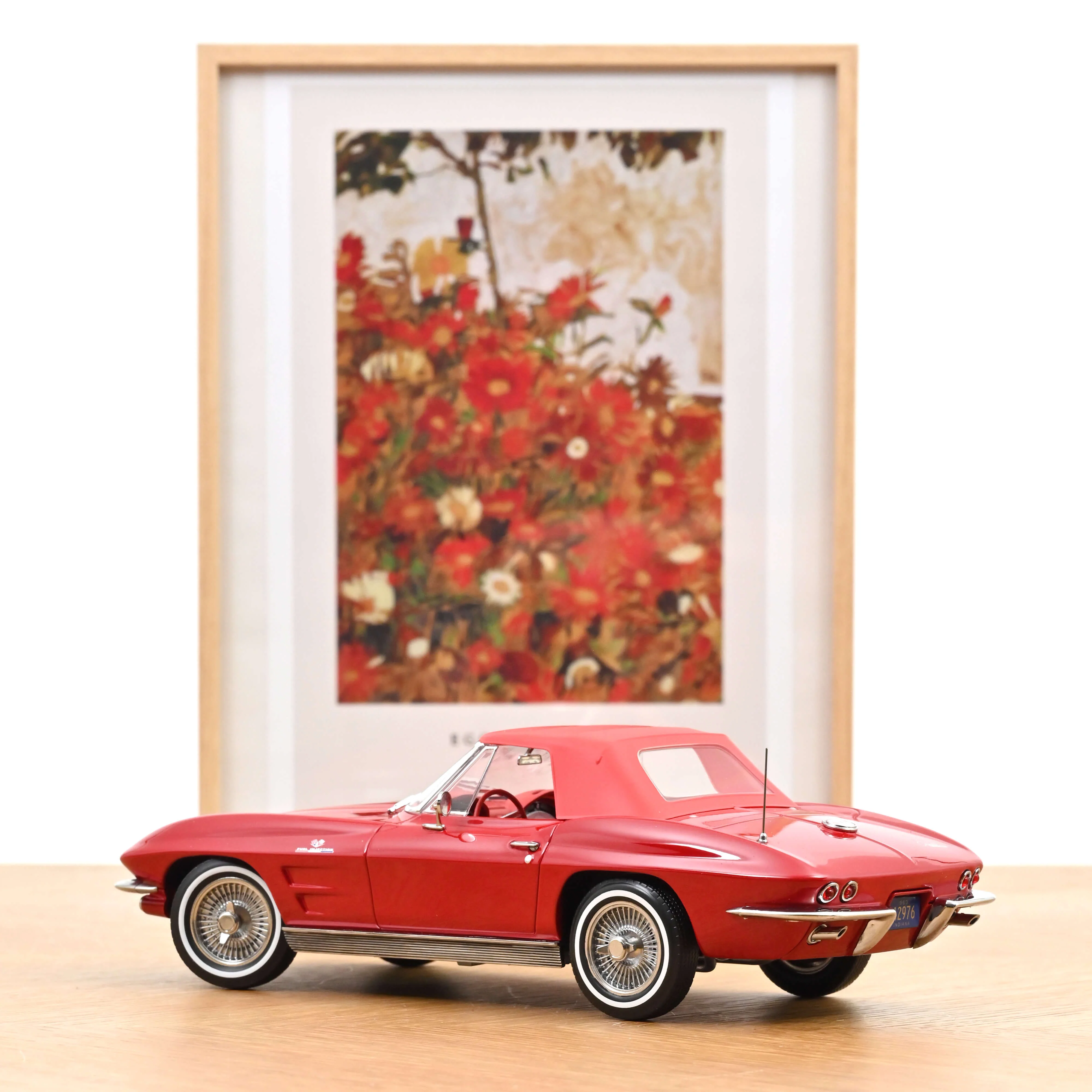 Chevrolet Corvette Sting Ray Cabriolet 1963 Rouge Riverside 1/18 - Image 4